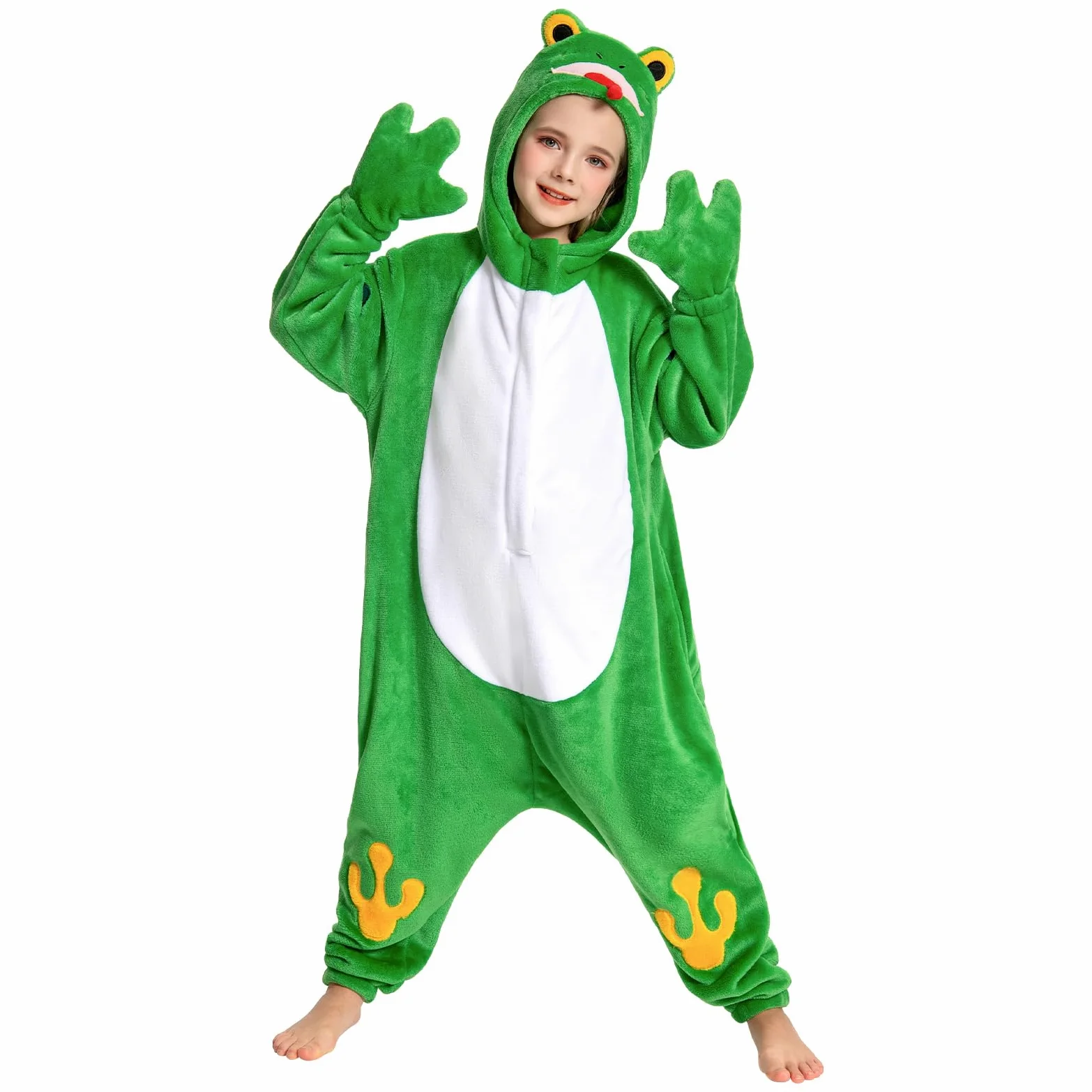 OLAOLA Combinaison Pyjama Garçons Filles Animaux Costume Unisexe Enfant Onesie Carnaval Halloween Cosplay Deguisement Kigurumi Pyjamas Fête Vêtements de Nuit