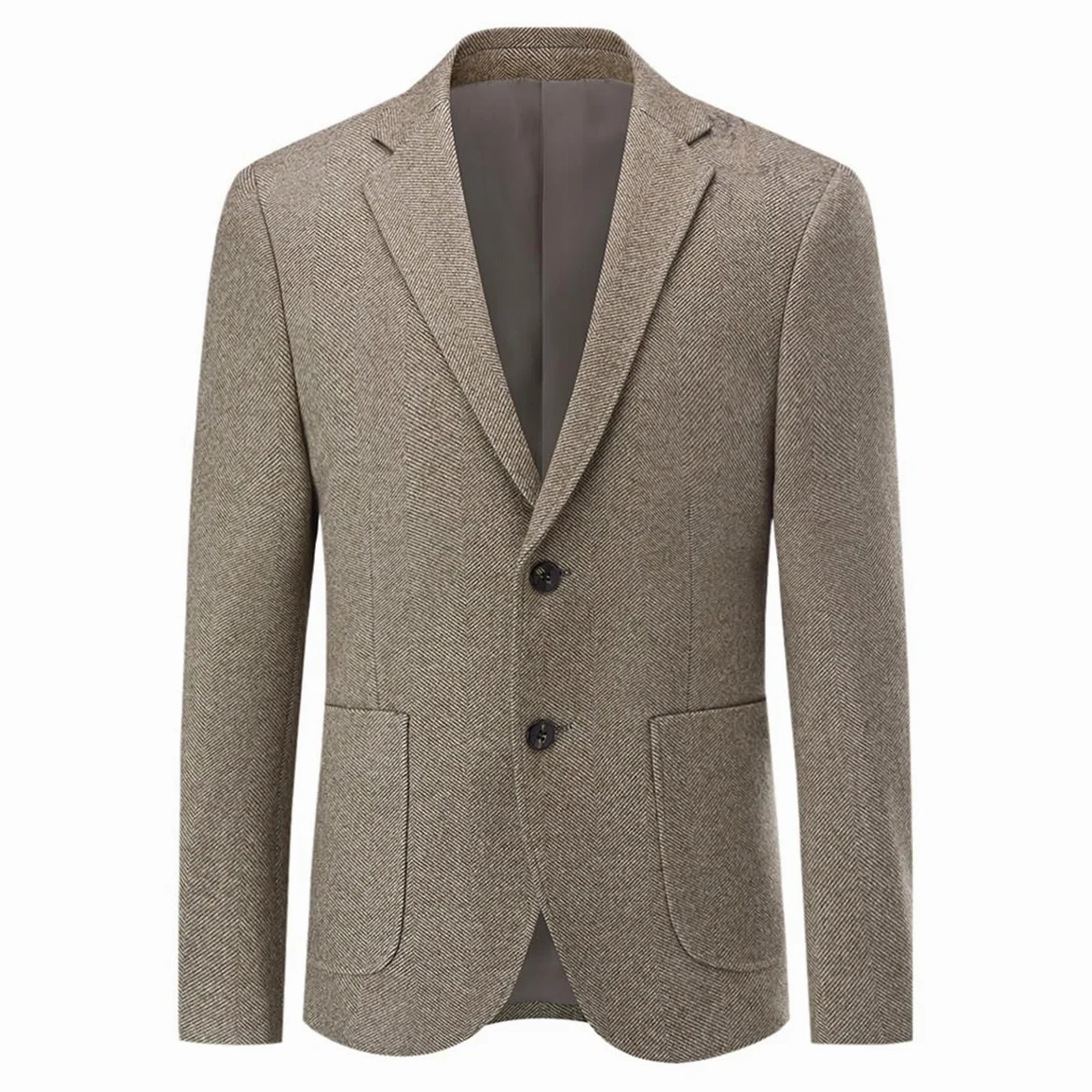 Allthemen Blazer Homme Casual Chic et Elegant Veste de Costume Slim Fit Deux Boutons Mariage