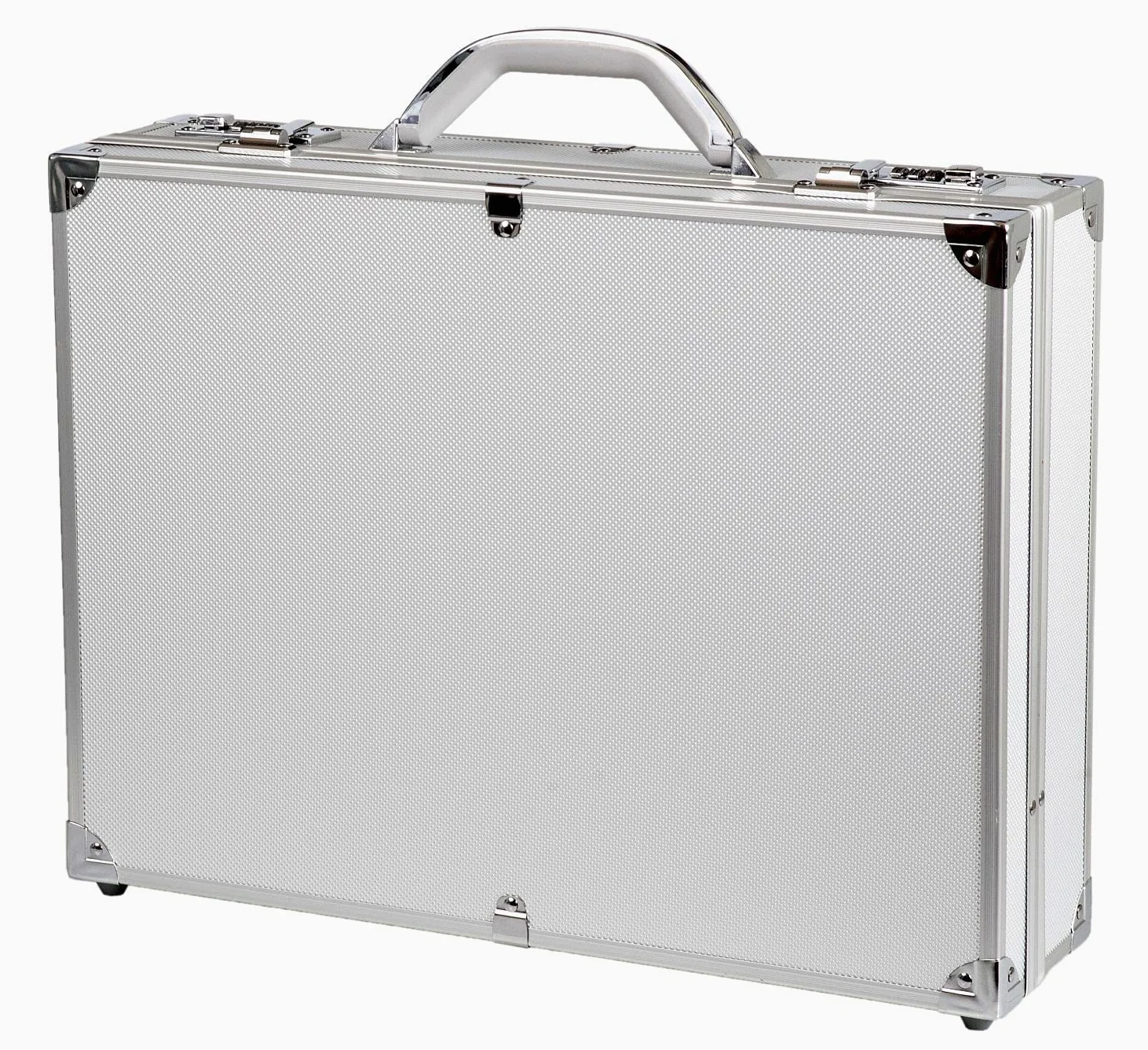 Alumaxx Attachékoffer OCTAN, Aktenkoffer aus Aluminium, Geschäftskoffer Silber, Alu Business Koffer Mallette Pilote, 46 cm, 15 liters, Argenté (Silber)