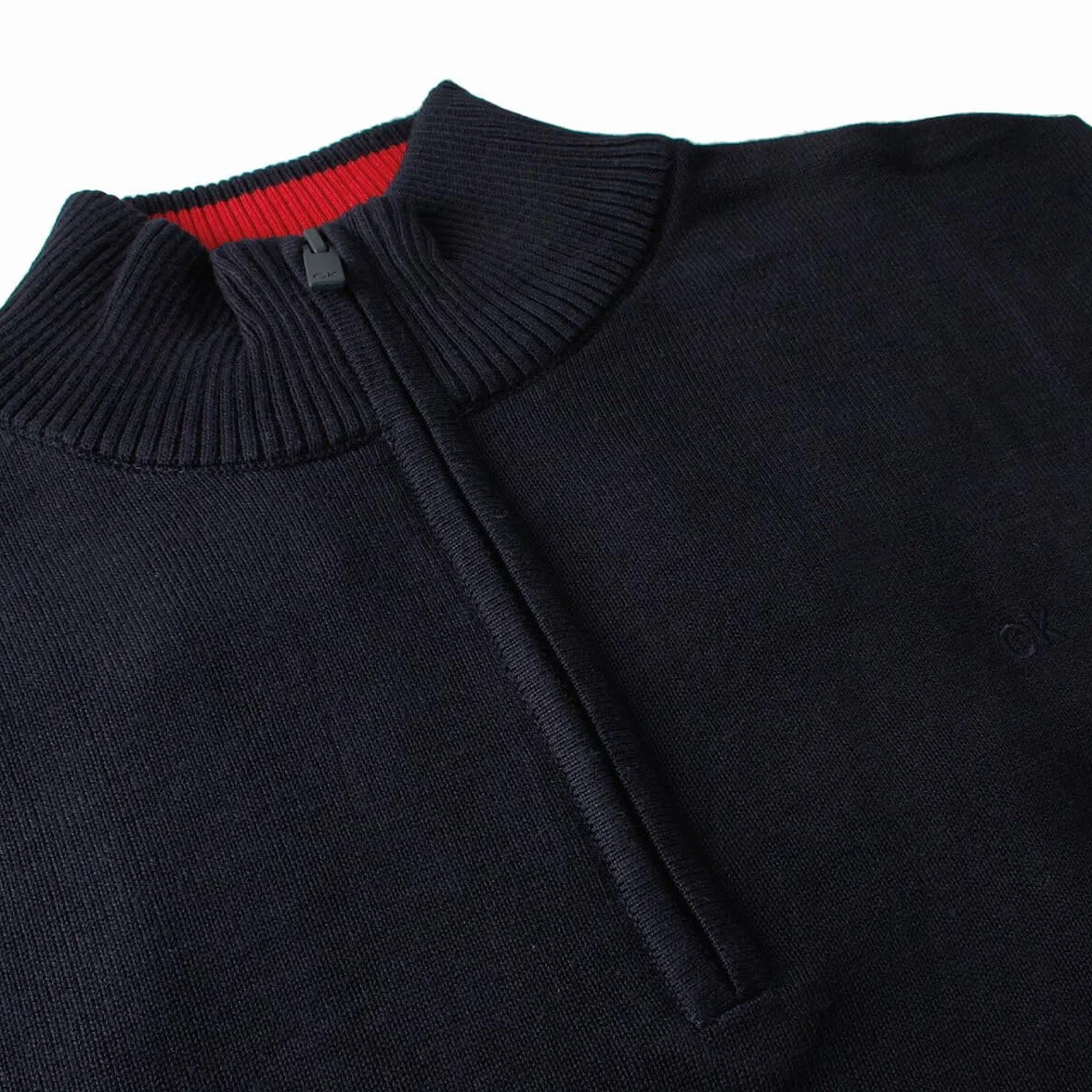 Calvin Klein 2026 Bruyère Demi-Zip Doux Sweatshirt Pullover Homme