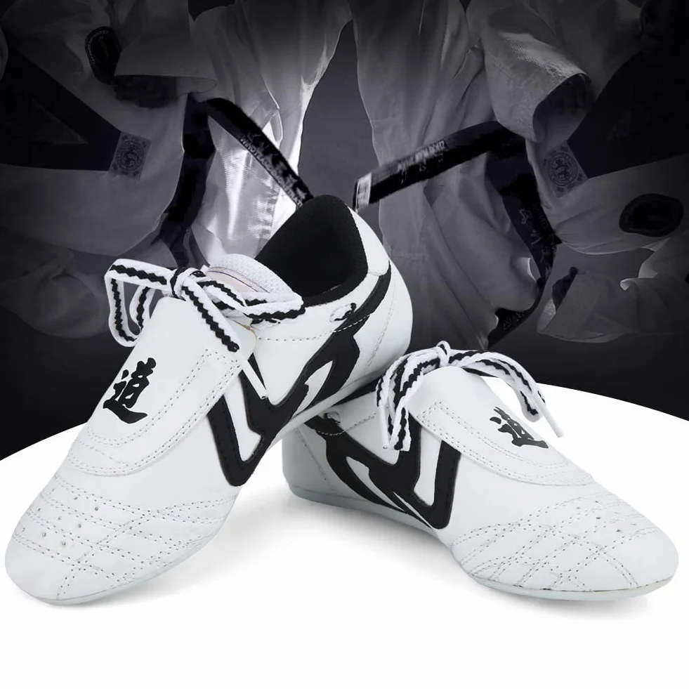 Chaussures de Taekwondo Arts Martiaux Chaussures Sports pour Taï Chi Kong Fu Boxe Karaté Entraînement Unisexe pour Hommes Femmes