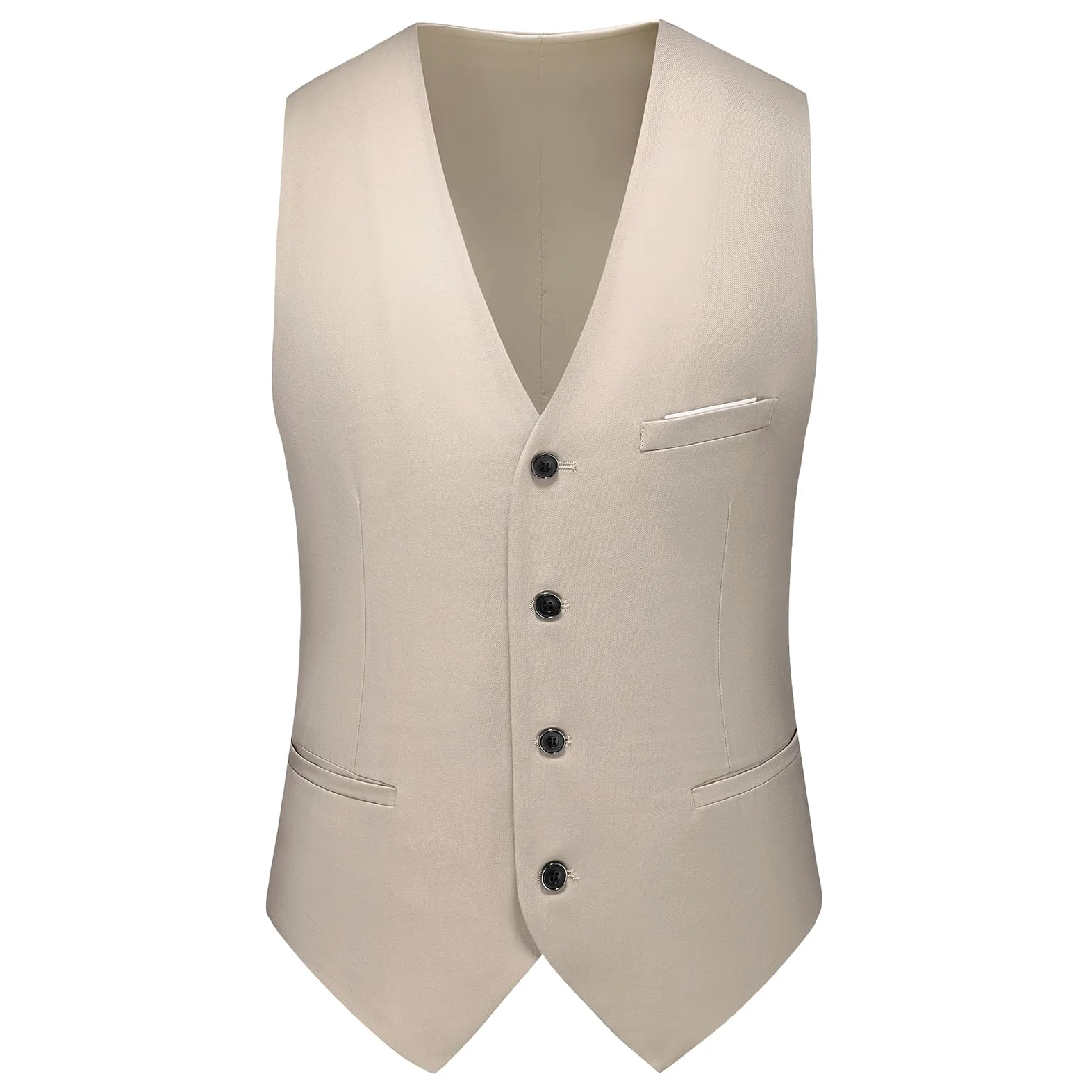 Costume Homme Mariage 3 Pièces Slim Fit Business à Deux Boutons Smokimg Couleur Unie Costumes Blazer Veste et Pantalon Gilet