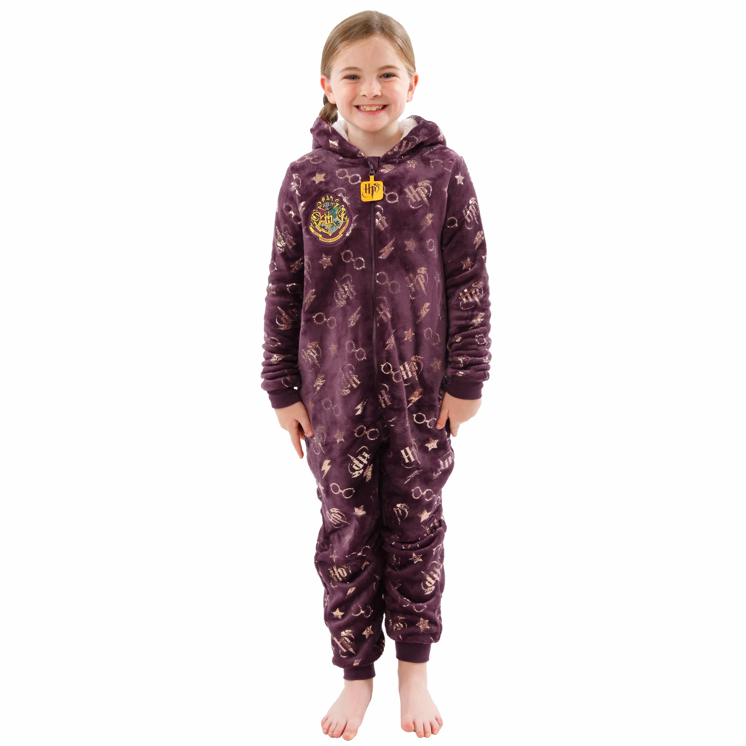 Harry Potter Combinaison pour Filles | Poudlard Filles Onesies | Pyjamas Gryffondor pour Filles | 5 à 13 Ans | Marchandise Officielle