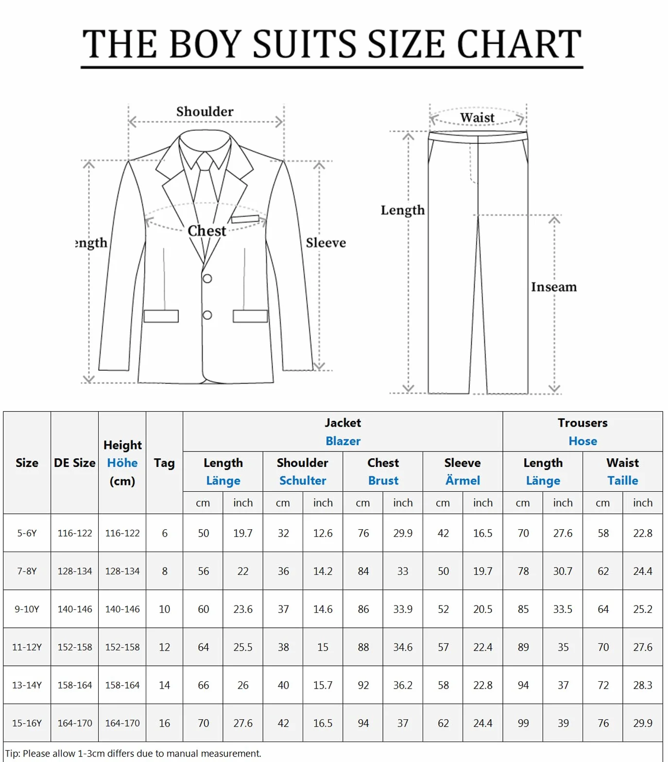 mintgreen Garçons Blazer Costume 3pcs Enfants Page Garçon Ensembles de Tenues Tuexdo Blazer + Gilet + Pantalon 5-12 Ans