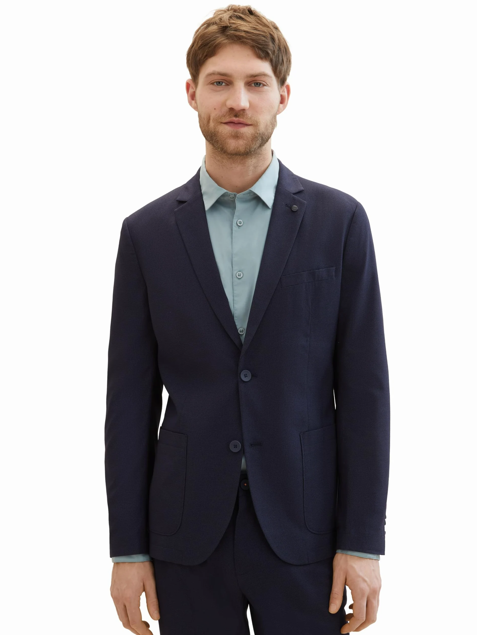 TOM TAILOR Veste en Jersey piqué Stretch Homme