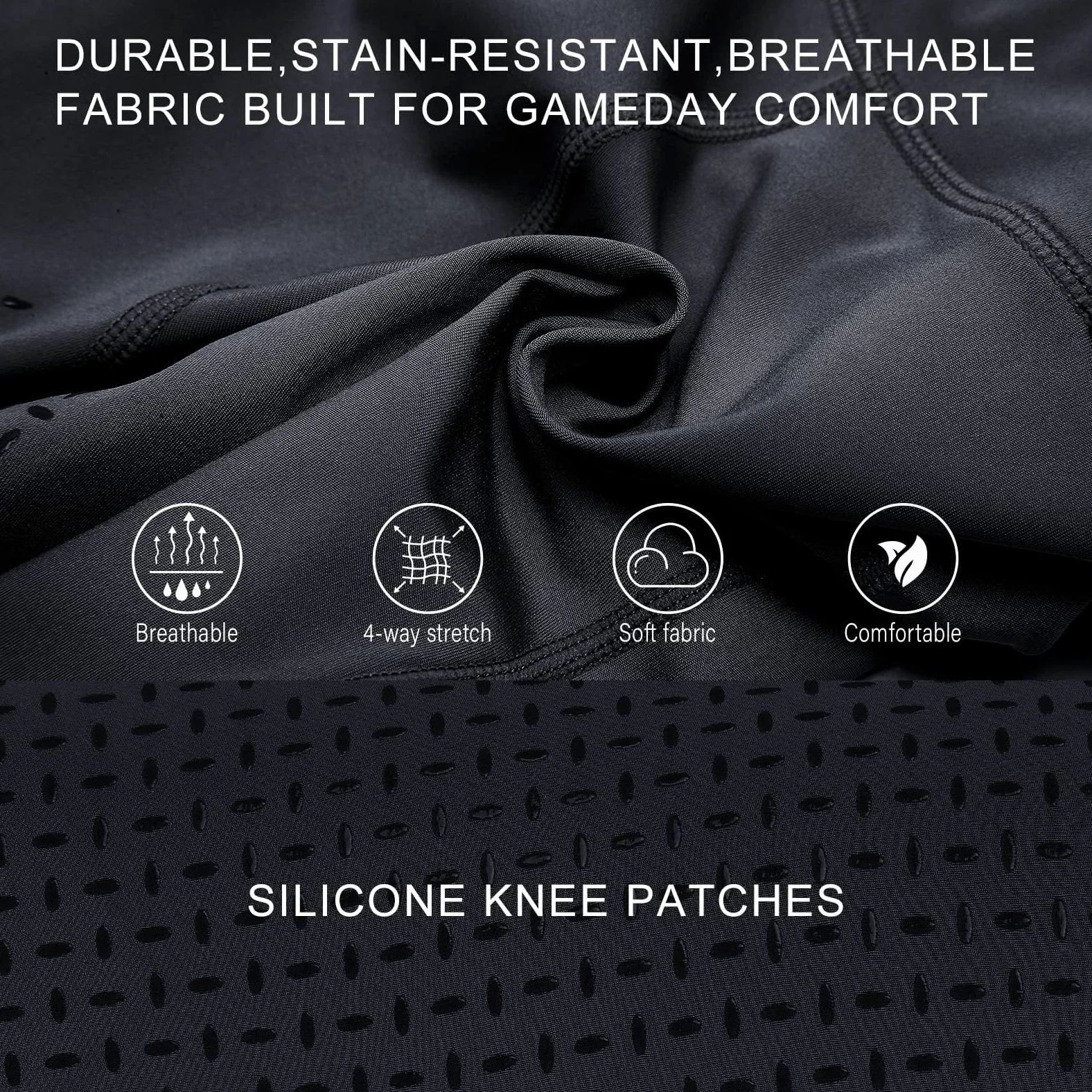 beroy Pantalon d'équitation pour enfant avec empiècement complet avec leggings d'équitation en silicone pour fille avec passants de ceinture et poche pour téléphone portable
