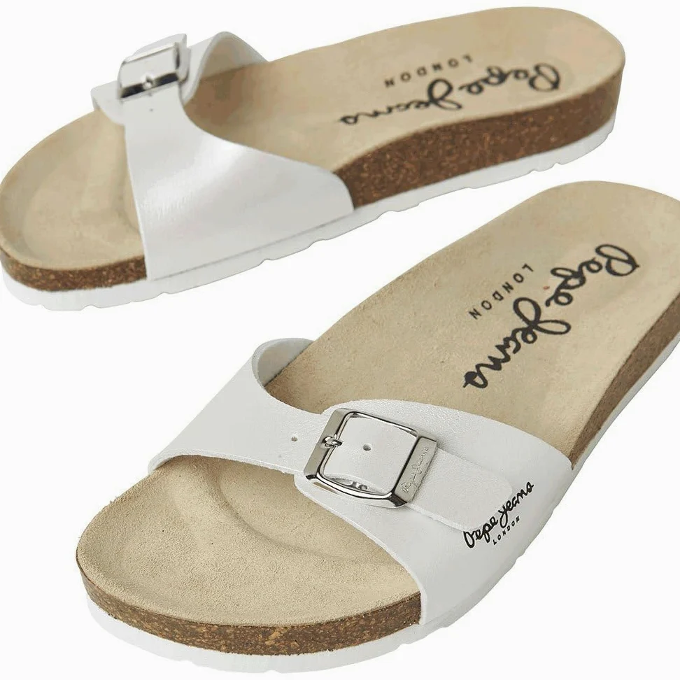 Pepe Jeans Sandales anatomiques Oban Pearly White