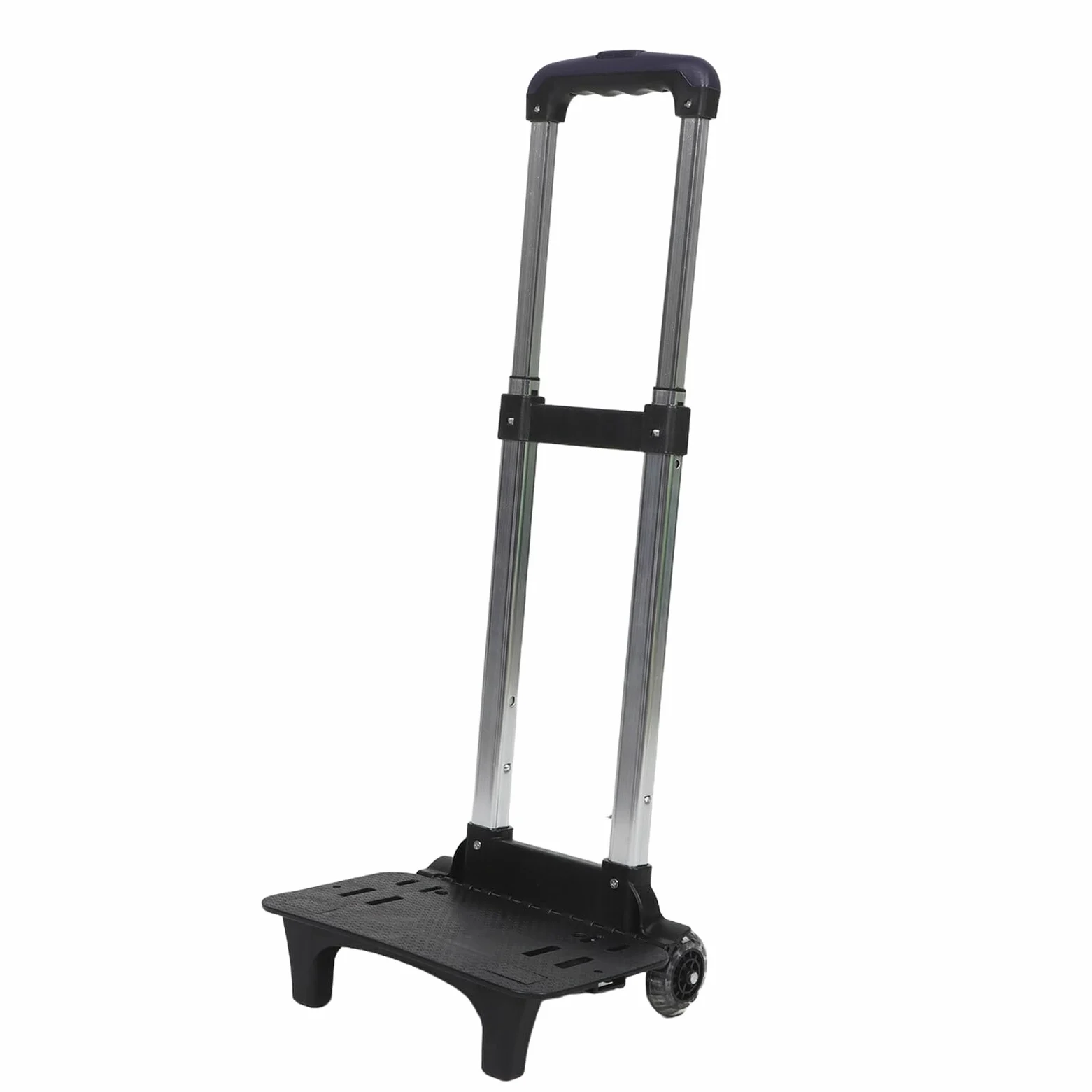 Healeved Chariot à Dos Télescopique Pliable pour Garçon Fille Accessoire pour Sac à Dos Scolaire à roulettes Trolley Léger avec Poignée Réglable Support Pratique pour Voyage et École