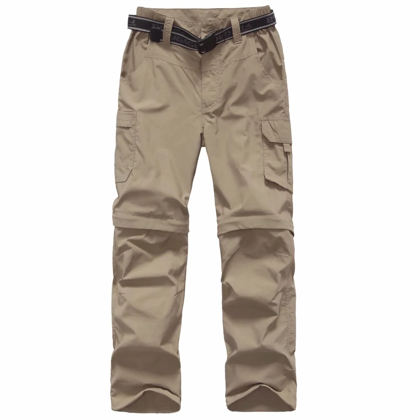FLYGAGA Pantalon d'extérieur pour Enfants, Pantalon de Randonnée, Pantalon Cargo pour Enfants, Convertible d'escalade de Randonnée Imperméable à Séchage Rapide pour Garçon