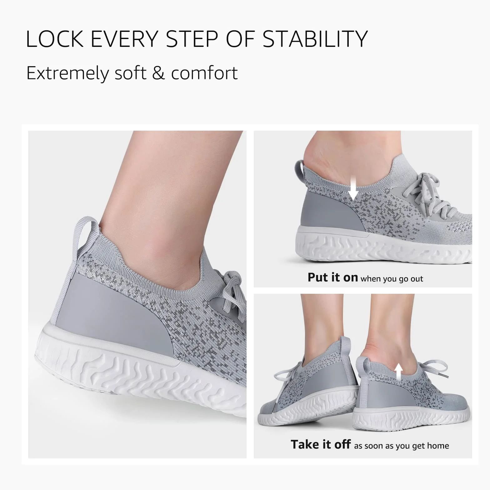 HKR Basket Femme Confort Chaussure de Running Marche Sport Legere Casual Fitness Sneakers