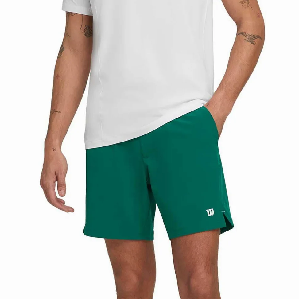 WILSON Short Homme Team Short Courtside 7" Vert PE 2024