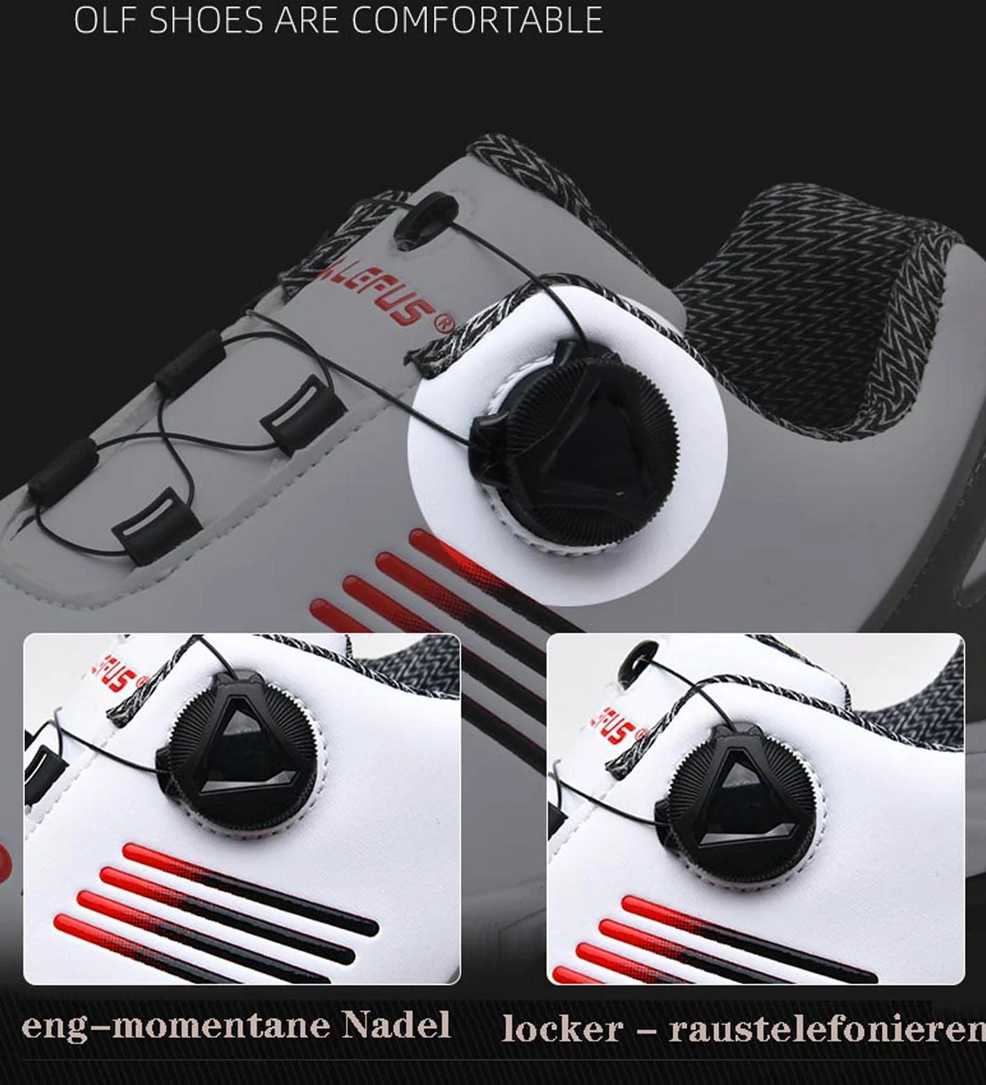 BLBK Chaussures de golf imperméables et légères pour homme