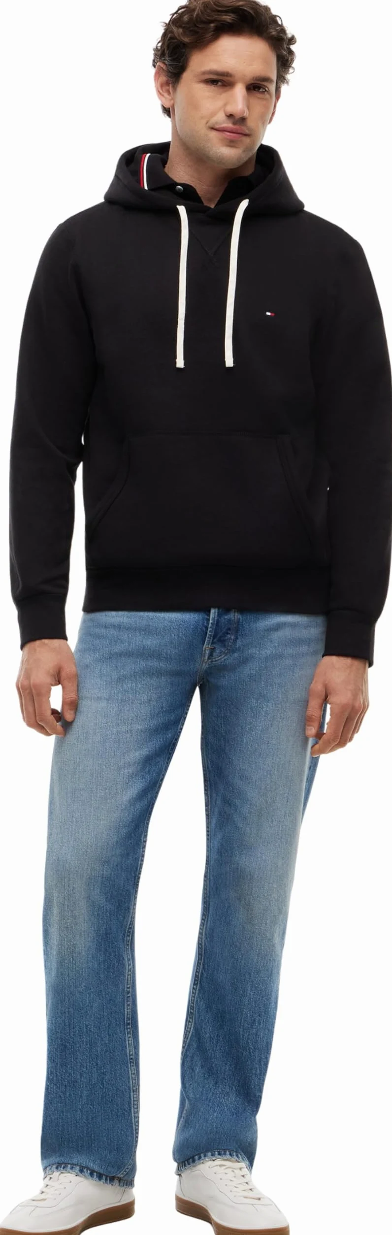 Tommy Hilfiger Sweat à Capuche Homme Essential Fleece Regular Fit