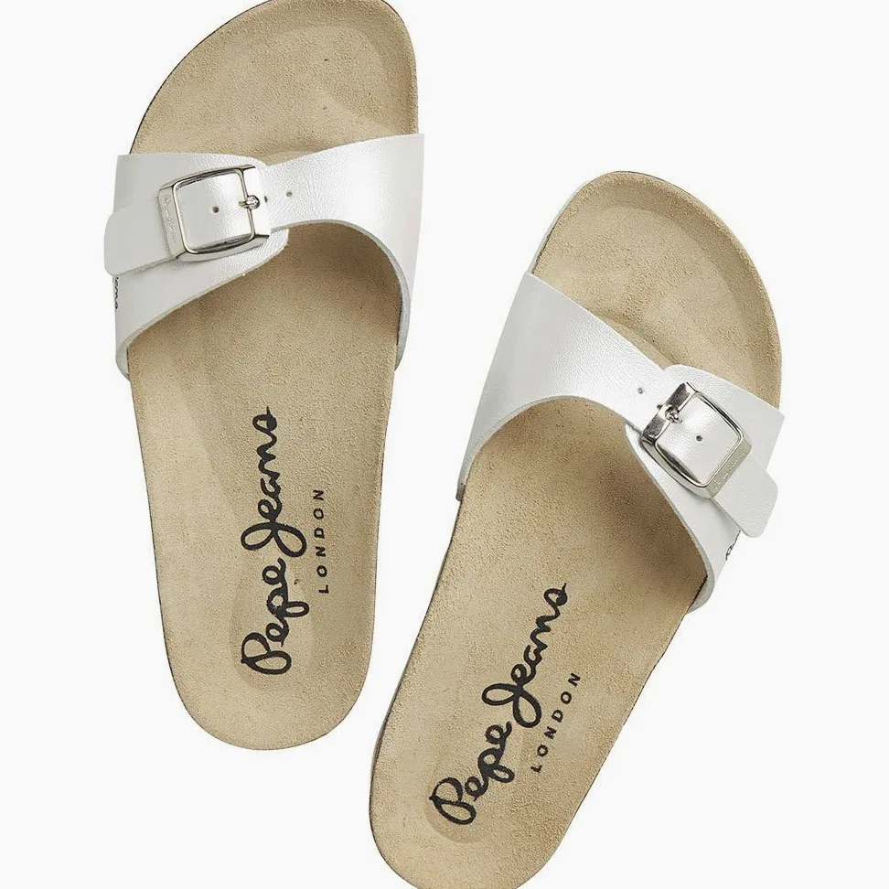 Pepe Jeans Sandales anatomiques Oban Pearly White