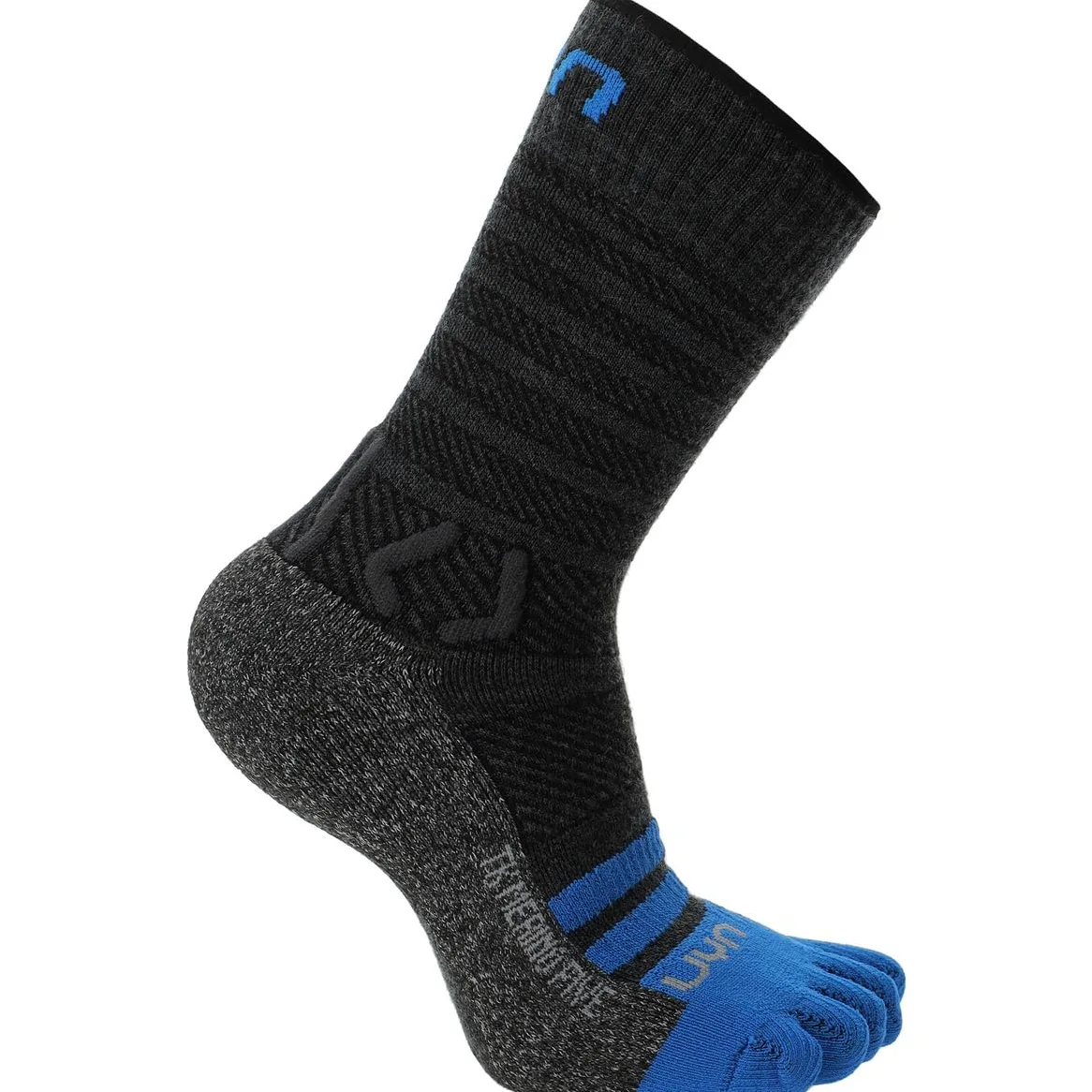 UYN Chaussettes à 5 doigts Trekking Five Merino – Zéro ampoules, Meilleur contrôle, Respirantes, Confort extrême