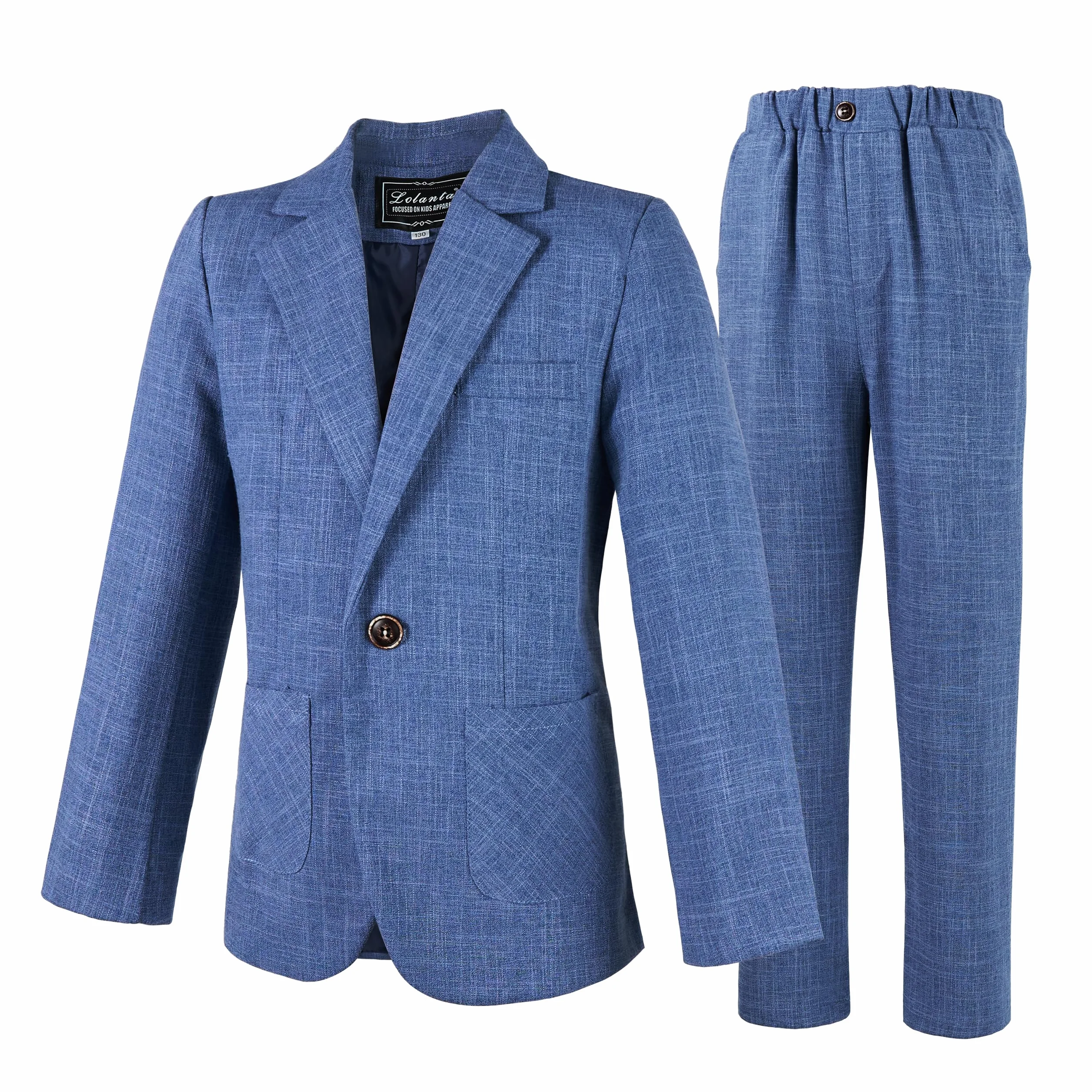 LOLANTA Costume Enfant, Ensemble 2 Pièces Garçons Tenues de Fête de Mariage Blazer et Pantalon, Tenue de Bal, 3-13 Ans