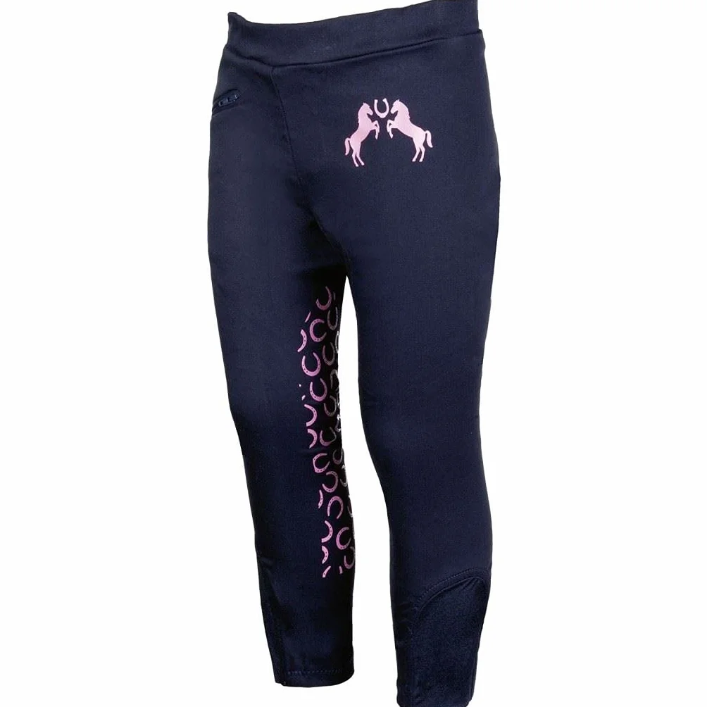 HKM Poney Rose - Leggings - Bohème - Mixte Enfant