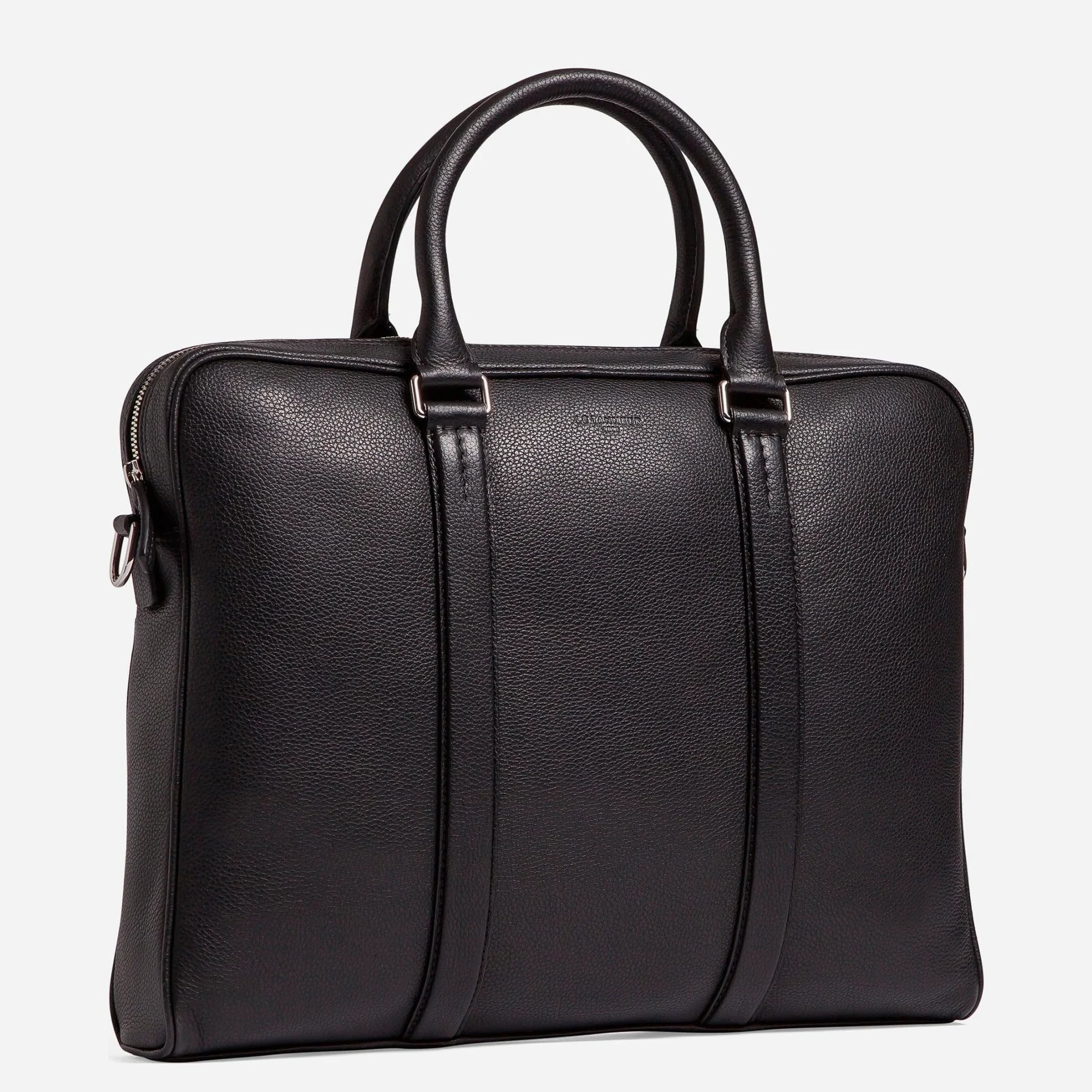Le Tanneur, porte documents, sac ordinateur 17 pouces, en cuir, charles, homme, poche moussée ordi, poches de rangement, malette, porté main, bandoulière, sac business, travail
