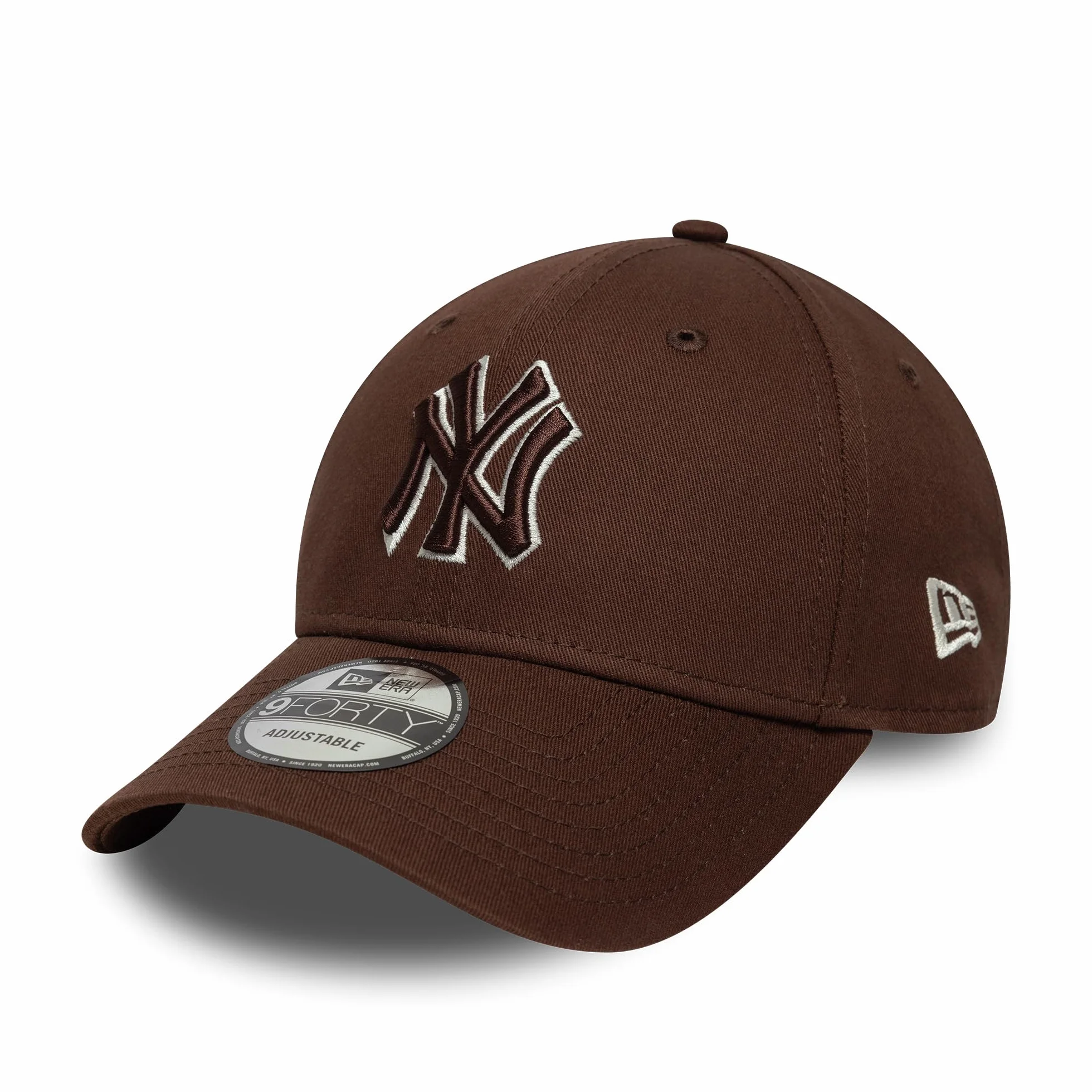 New Era Casquette 9Forty Properties NY MLBEra Femme/Homme - Curved Brim Cap de Baseball Boucle en Metal, avec Visiere Printemps-ete Printemps Ete Automne Hiver