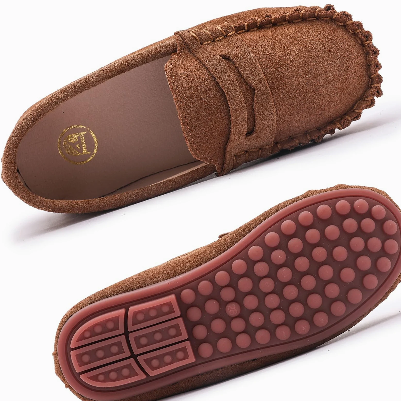 WUIWUIYU Garçon Classique Mocassins Fille Formel Robe École Chaussures Chaussure d'uniforme Scolaire