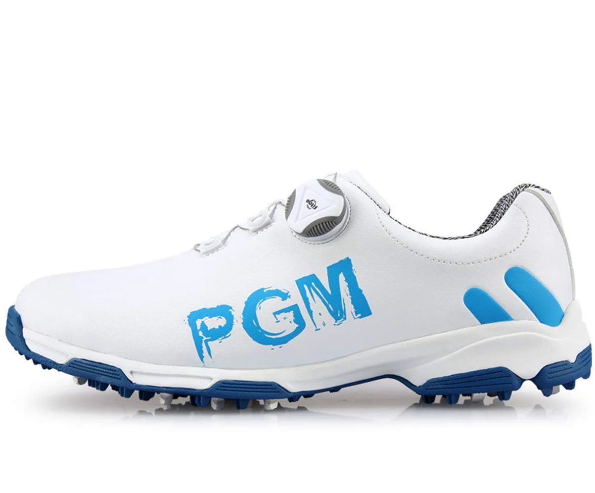 Chaussure de Golf Imperméable pour Hommes avec Système de Dentelle