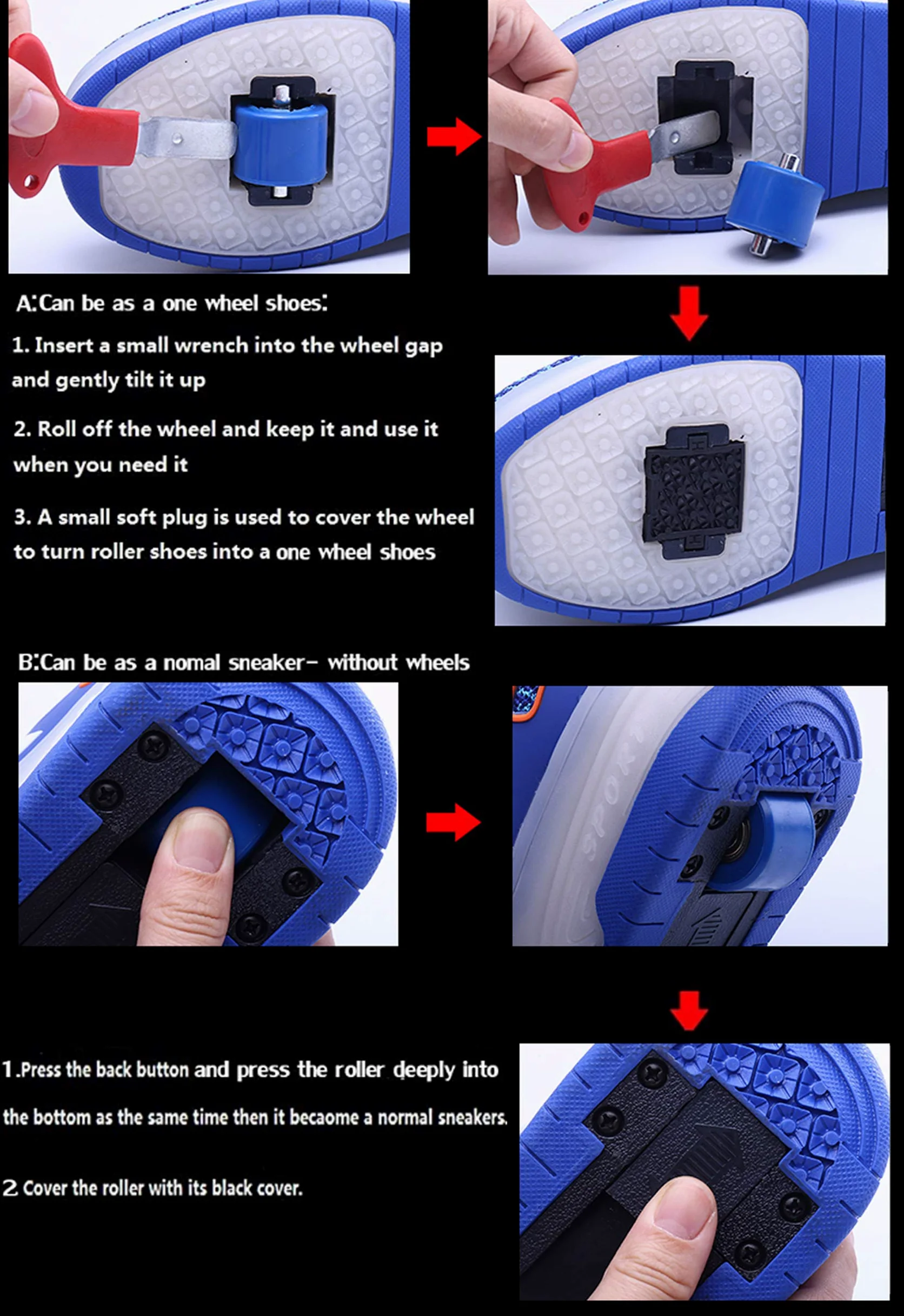 Chaussures à roulettes Fille Et Garçon Patins De Skate à roulettes Chaussures de Skateboard Outdoor Gymnastique ​Baskets Roller en Ligne Mode Poussoir Ajustabl