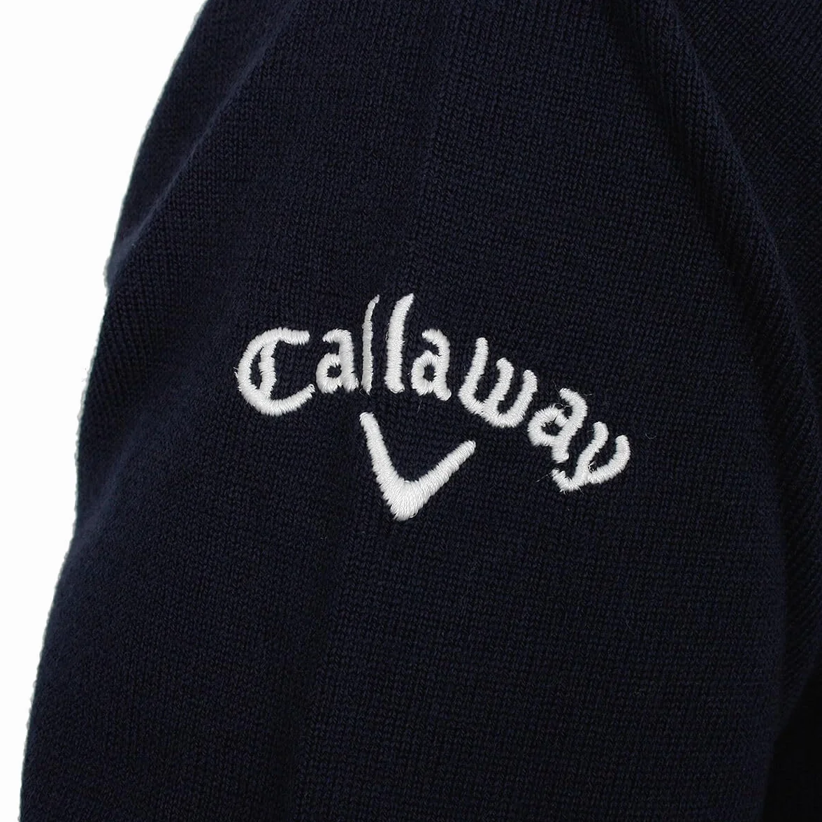 Callaway Golf Mens nervuré 1/4 Zip Merino Pull