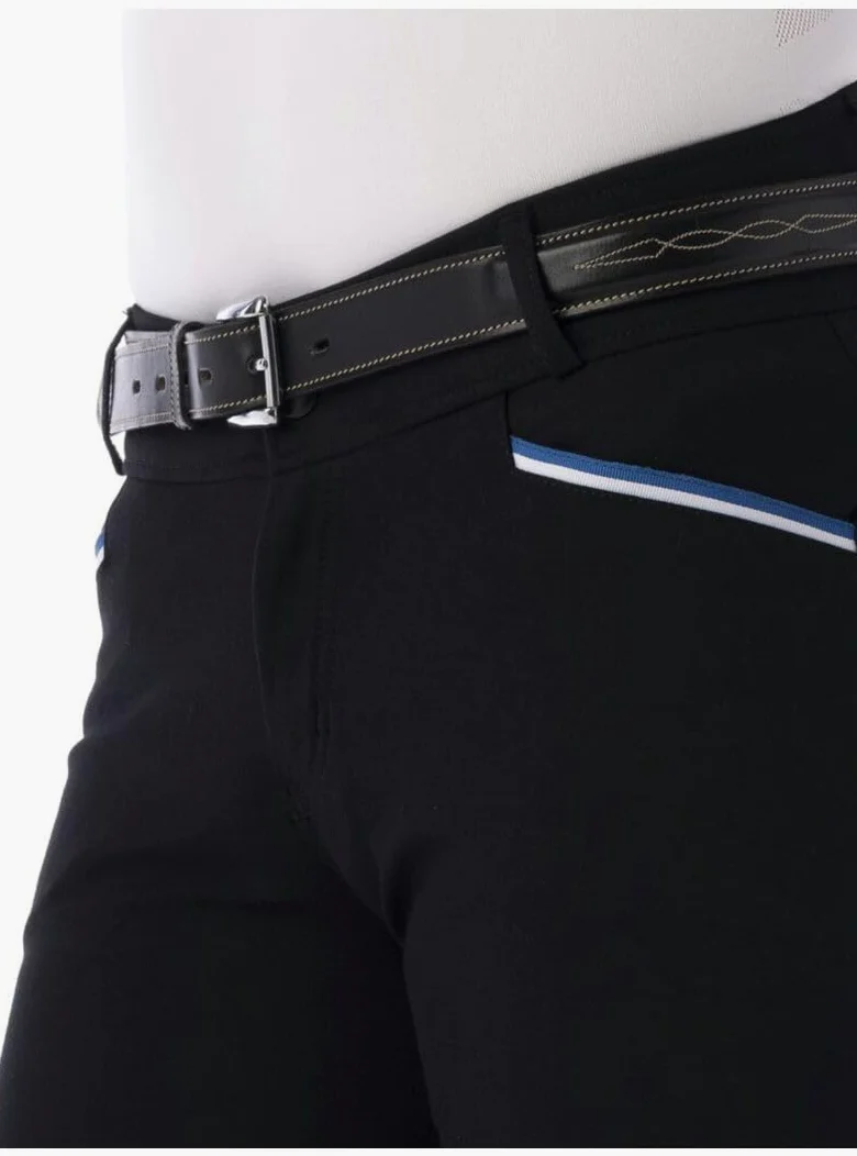 EQUITHEME Pantalon Lars - Homme - Couleurs - Noir, Taille Culottes - 46