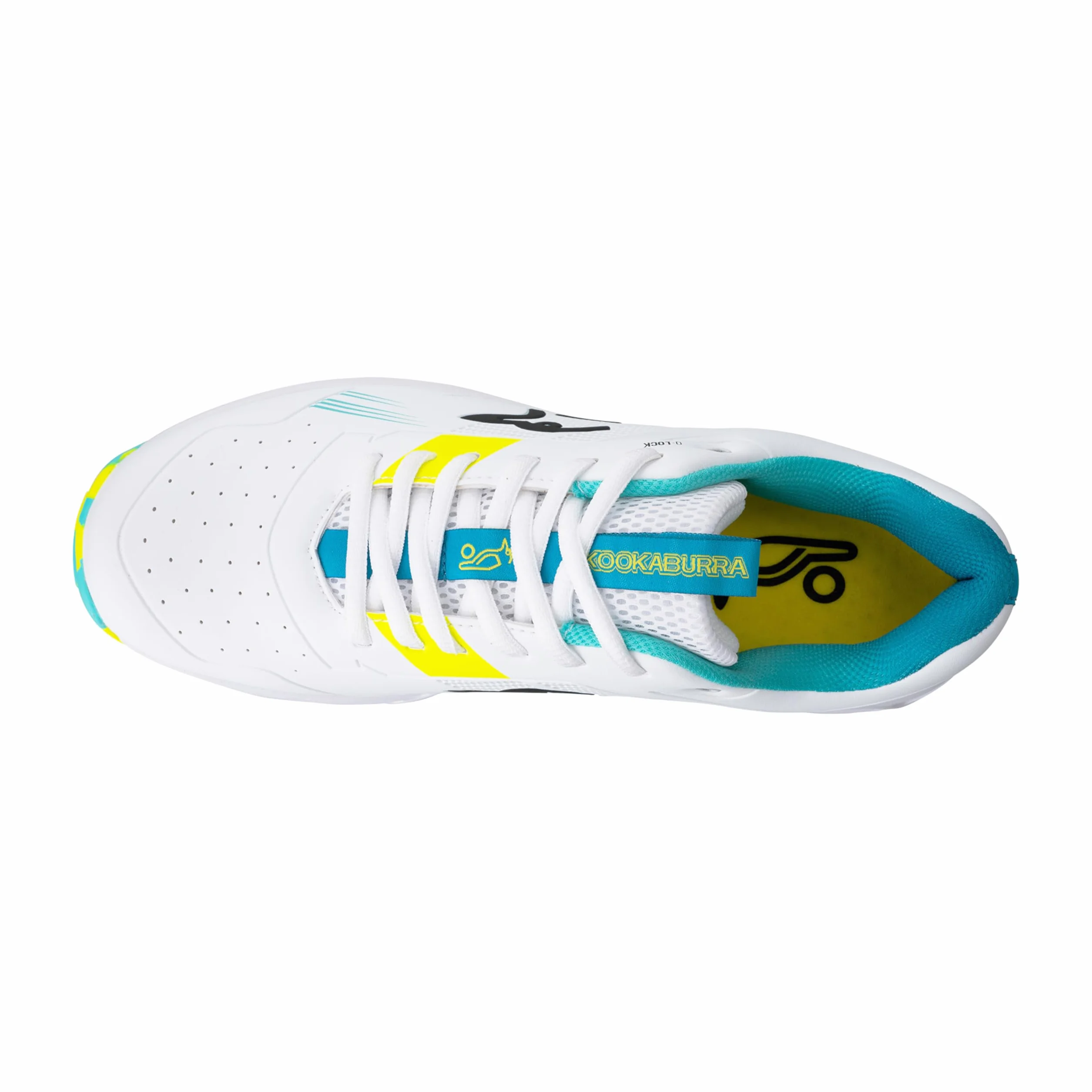 Kookaburra KC 3.0 Chaussure de Cricket avec Semelle en Caoutchouc Aqua/Jaune