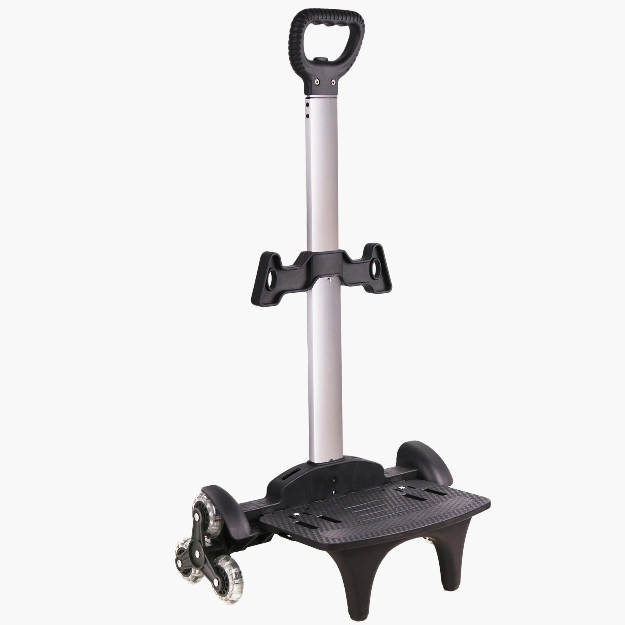 Chariot à Sac à Dos et Cartable à Roulettes en Alliage d'Aluminium - Trolley Pliable 6 Roues pour Enfants, Adolescents et Adultes - Idéal pour l'École et les Voyages