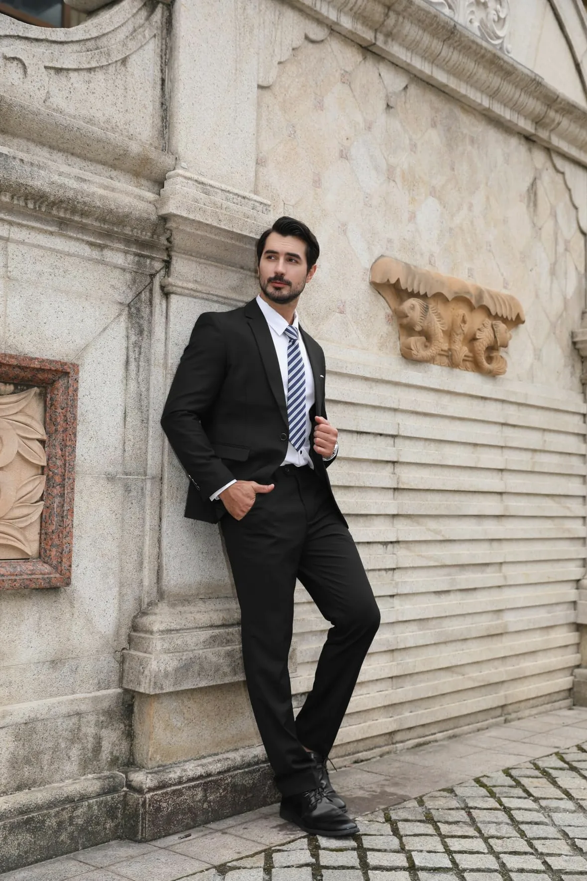 Allthemen Costume Homme Mariage Blazer Affaire Cérémonie Slim fit Veste et Pantalon Deux pièce