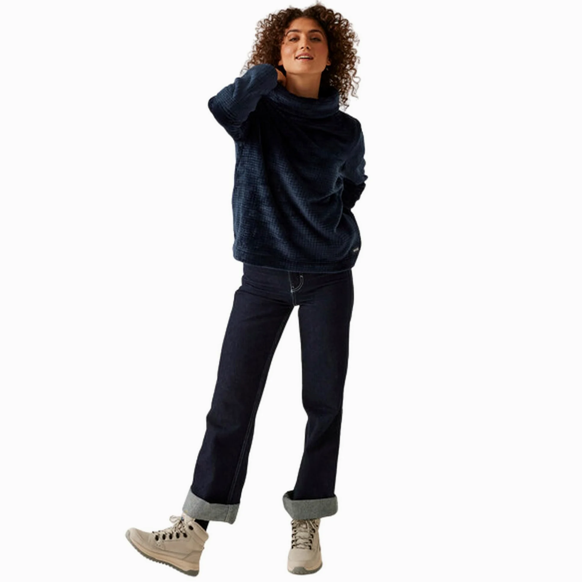 Regatta Womens Bardou II Velour Cowl Neck Sweatshirt Pull-Over Femme