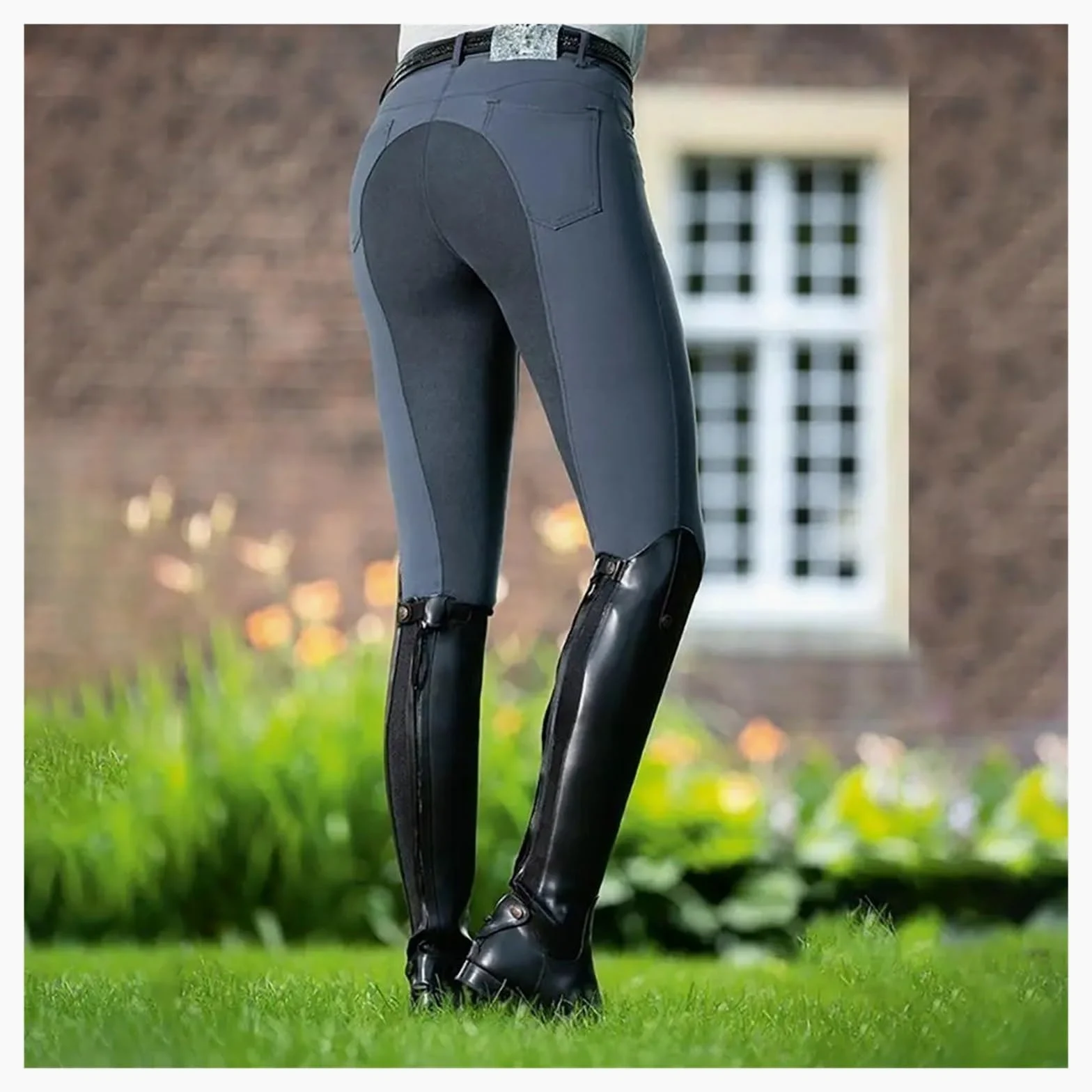 Pantalons d'équitation for Femmes et Hommes, Pantalons Taille Haute à la Mode, Pantalons de Cyclisme Solides