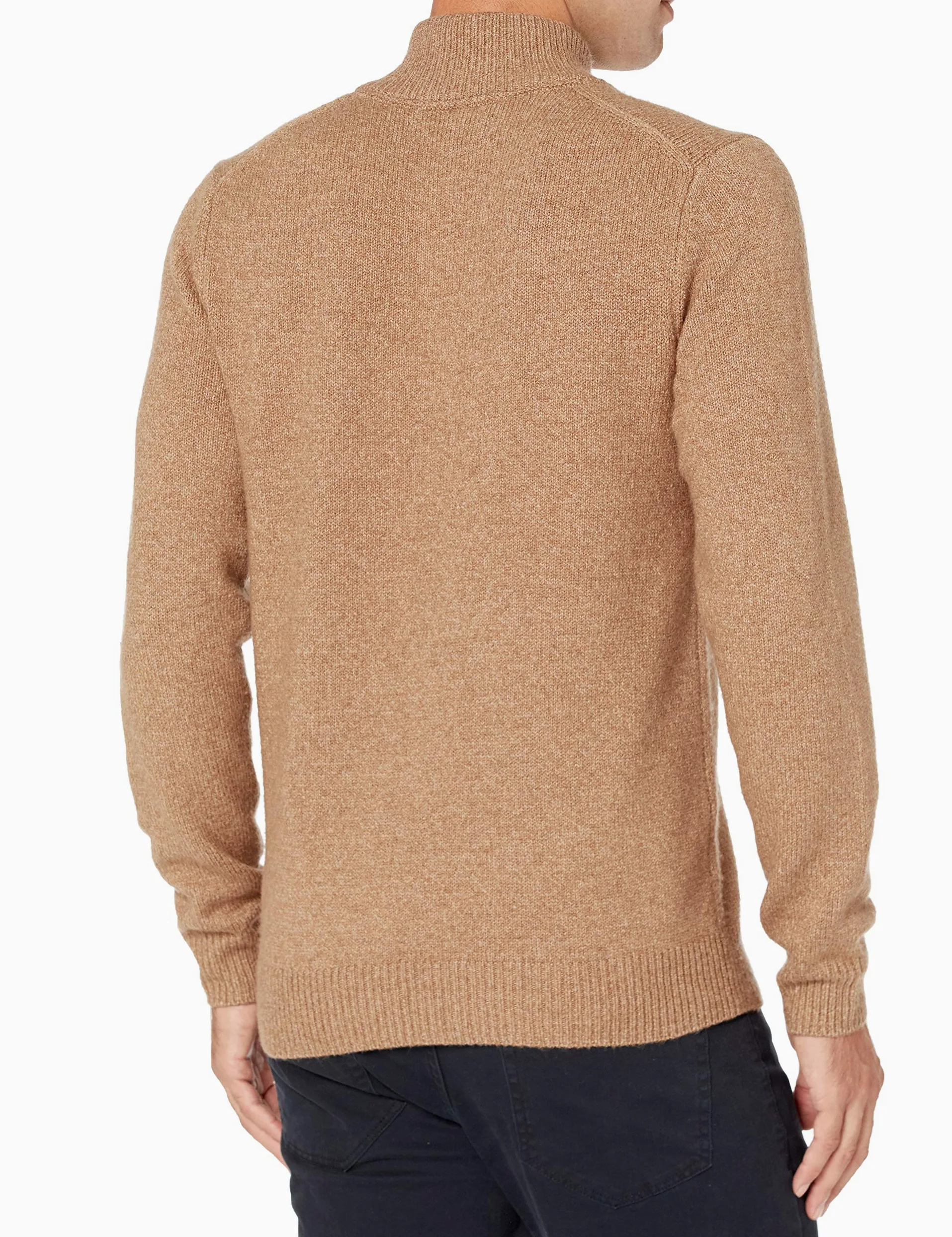 Amazon Essentials Pull à Fermeture Éclair 3/4, à Manches Longues, Doux Au Toucher Homme