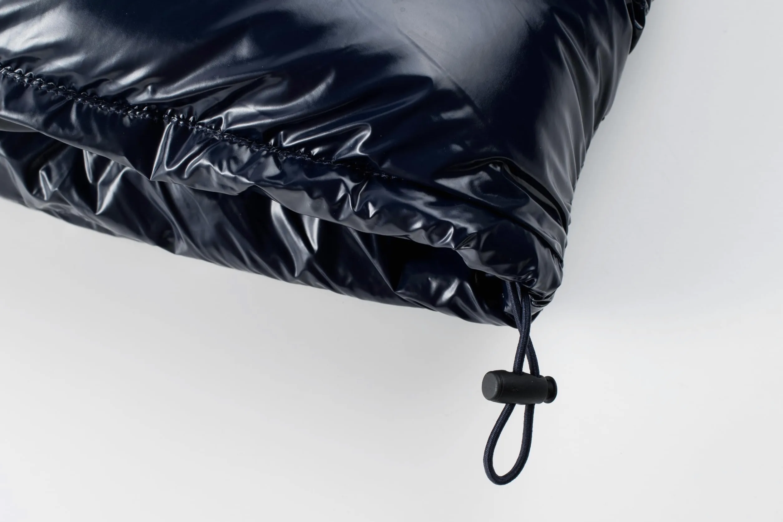 TONY BACKER Veste courte veste d'hiver brillante pour homme coupe-vent imperméable avec capuche amovible avec fermeture éclair