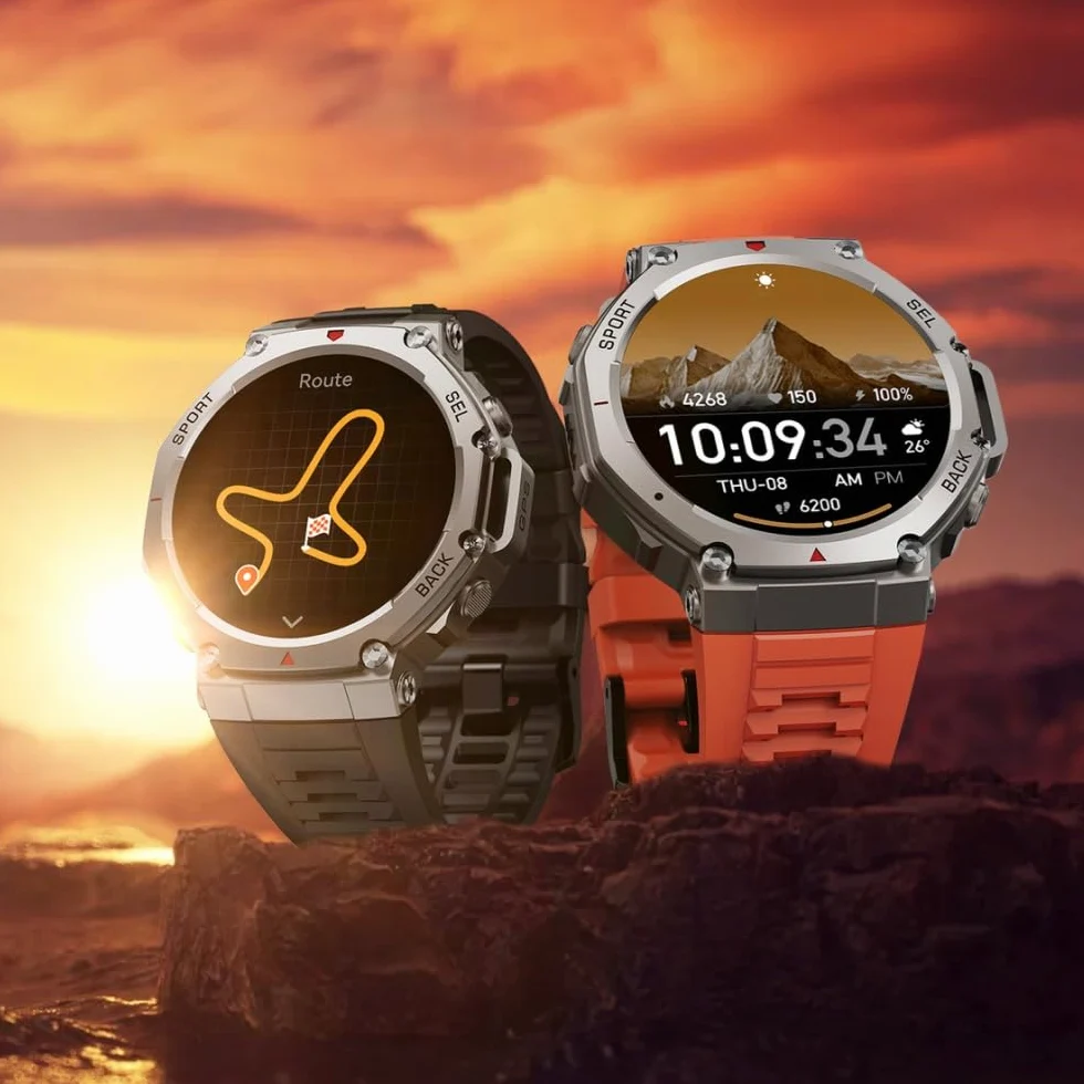 MEIION Mivrass GPS Sports Smartwatch Homme Femme 1.43" Écran Tacile - Appel Bluetooth, Cardiofréquence, Analyse Sommeil, 170+ Modes Sport, Sangle Silicone Souple et Résistante