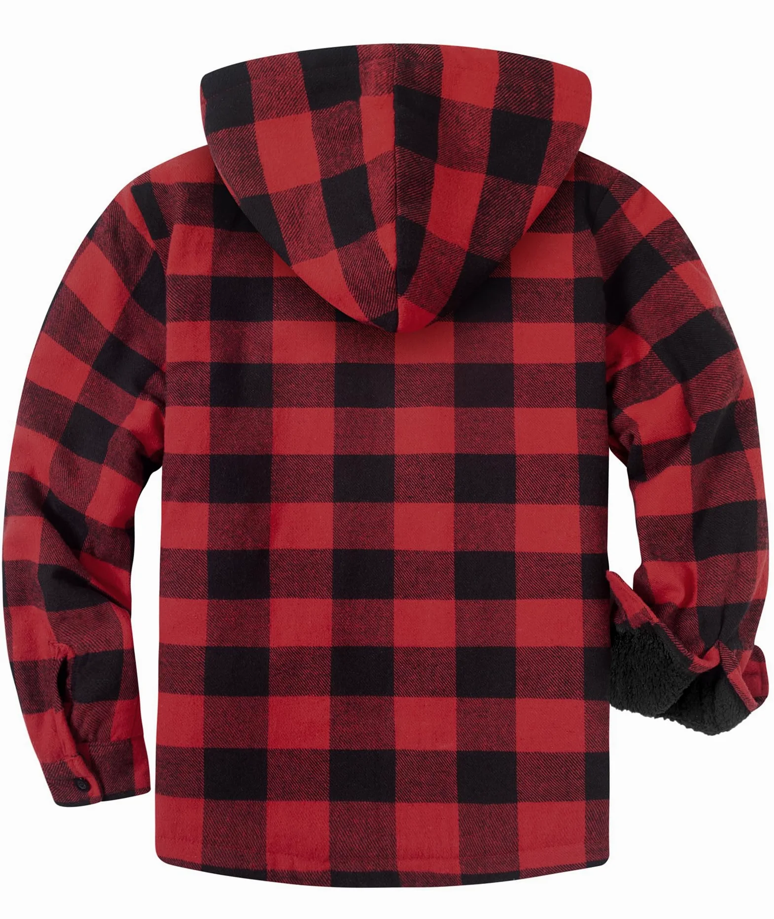SwissWell Chemise pour Homme Épaissir Veste Flanelle Carreaux Doublure Peluche Loisirs Doublée Sweat à Capuche Homme Polaire Veste D'hiver Avec Poches