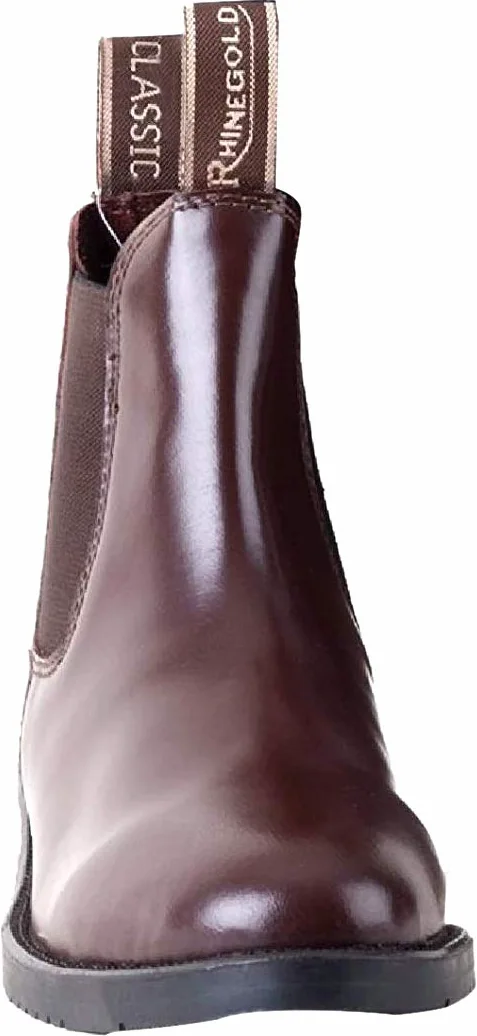 Rhinegold Bottes d'équitation Classiques en Cuir pour Enfant