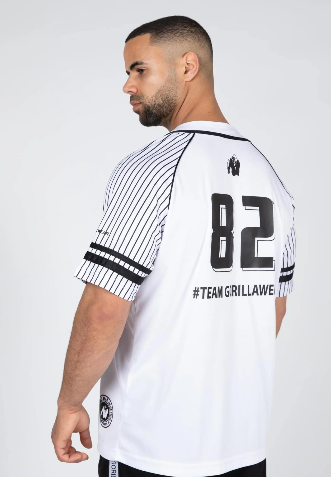 Gorilla Wear Jersey 82 Baseball Blanc