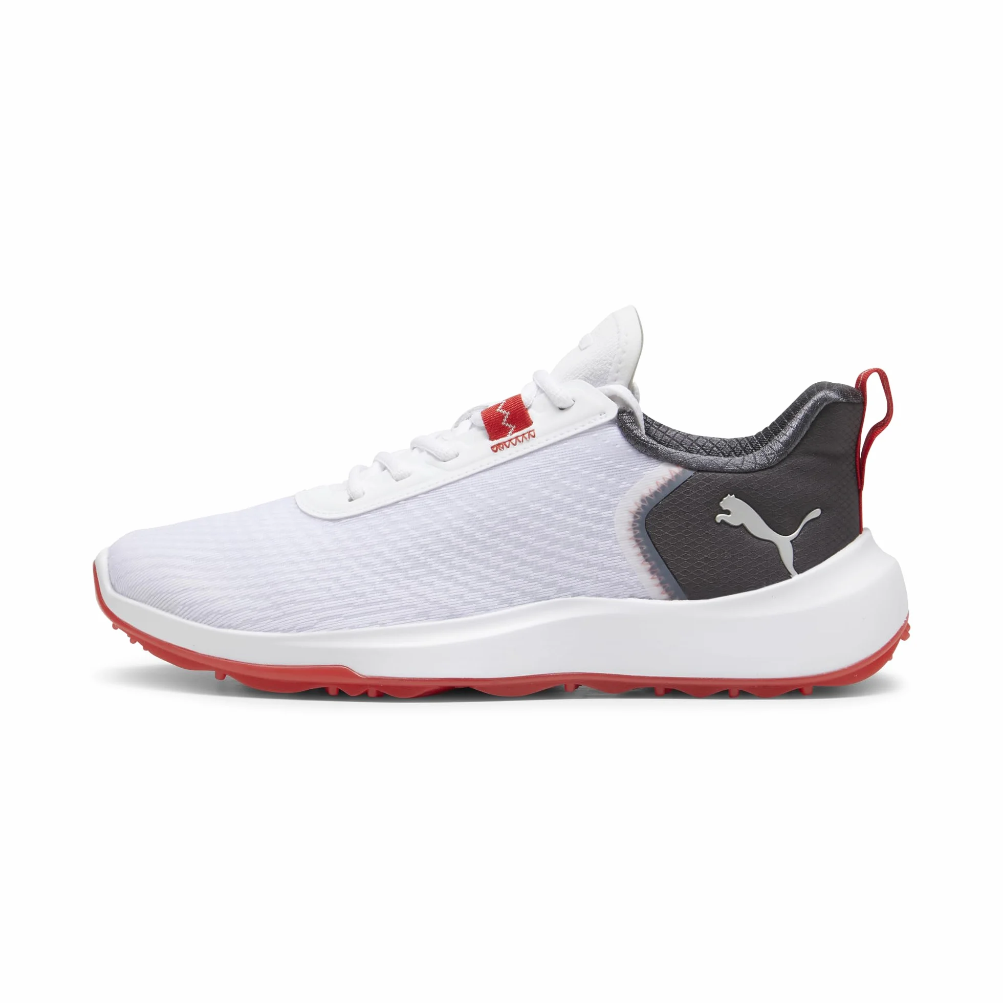 Puma Homme Fusion Crush Sport Chaussures de Golf, Blanc, Charbon foncé, 46.5 EU