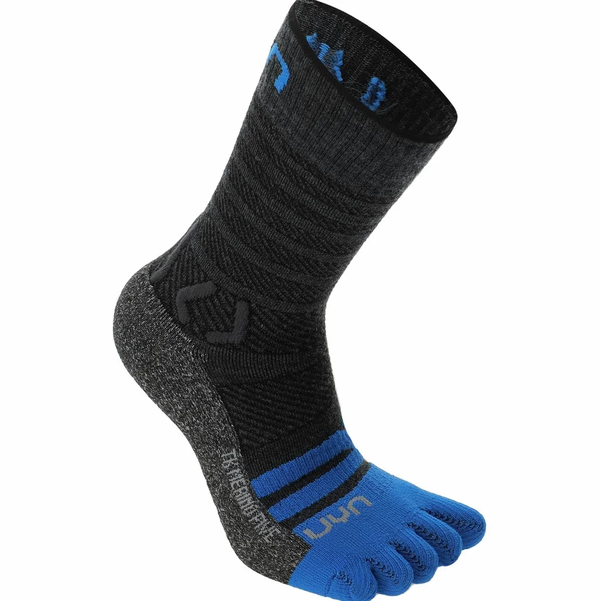 UYN Chaussettes à 5 doigts Trekking Five Merino – Zéro ampoules, Meilleur contrôle, Respirantes, Confort extrême