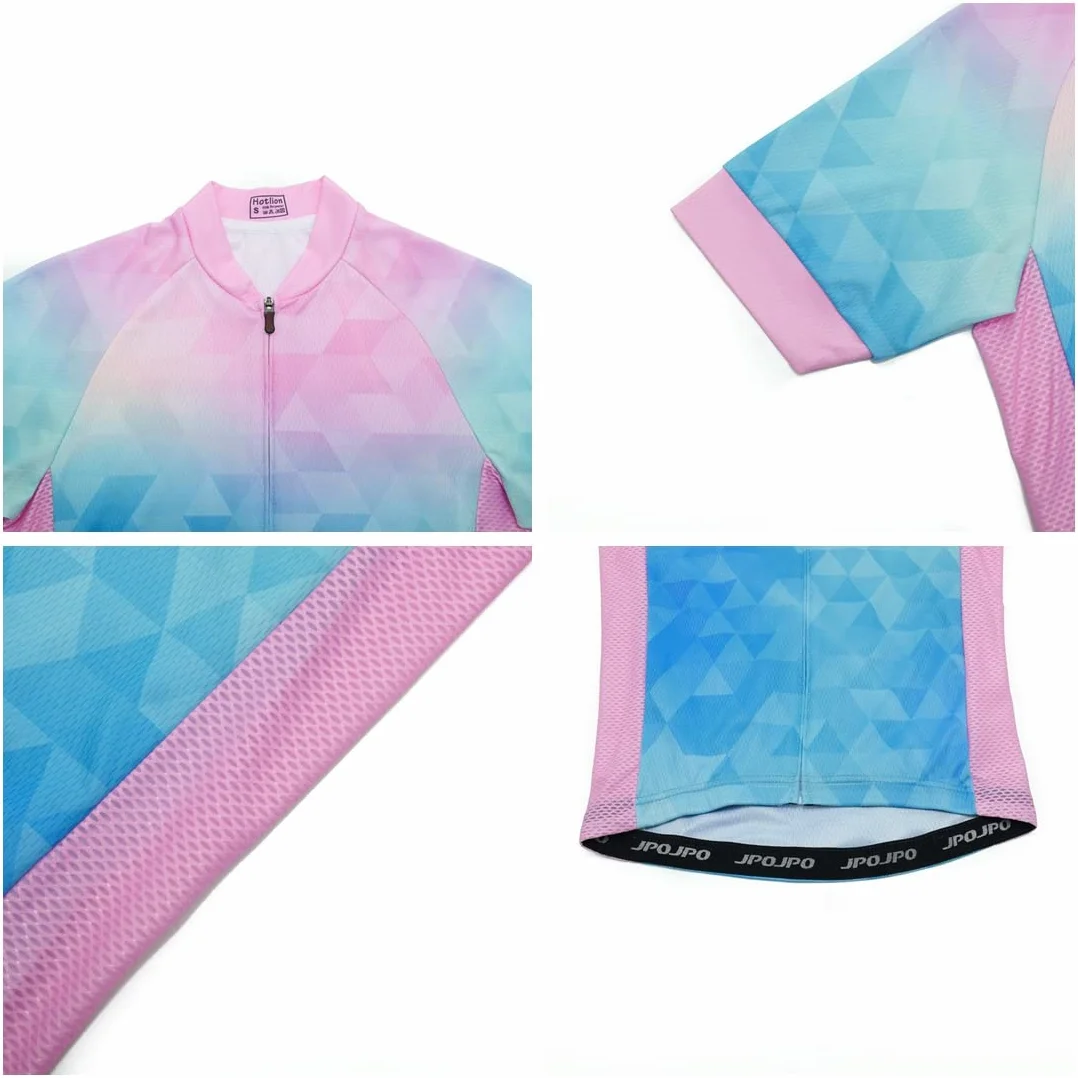Maillot de cyclisme à manches courtes pour femme, taille S à 3XL