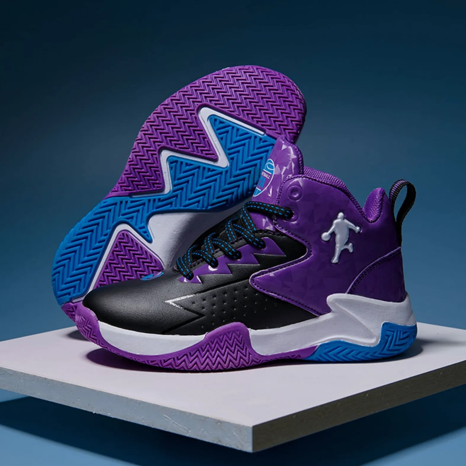 Chaussures de Basket - Ball pour Enfants légères et Confortables Sneakers Chaussures de Course