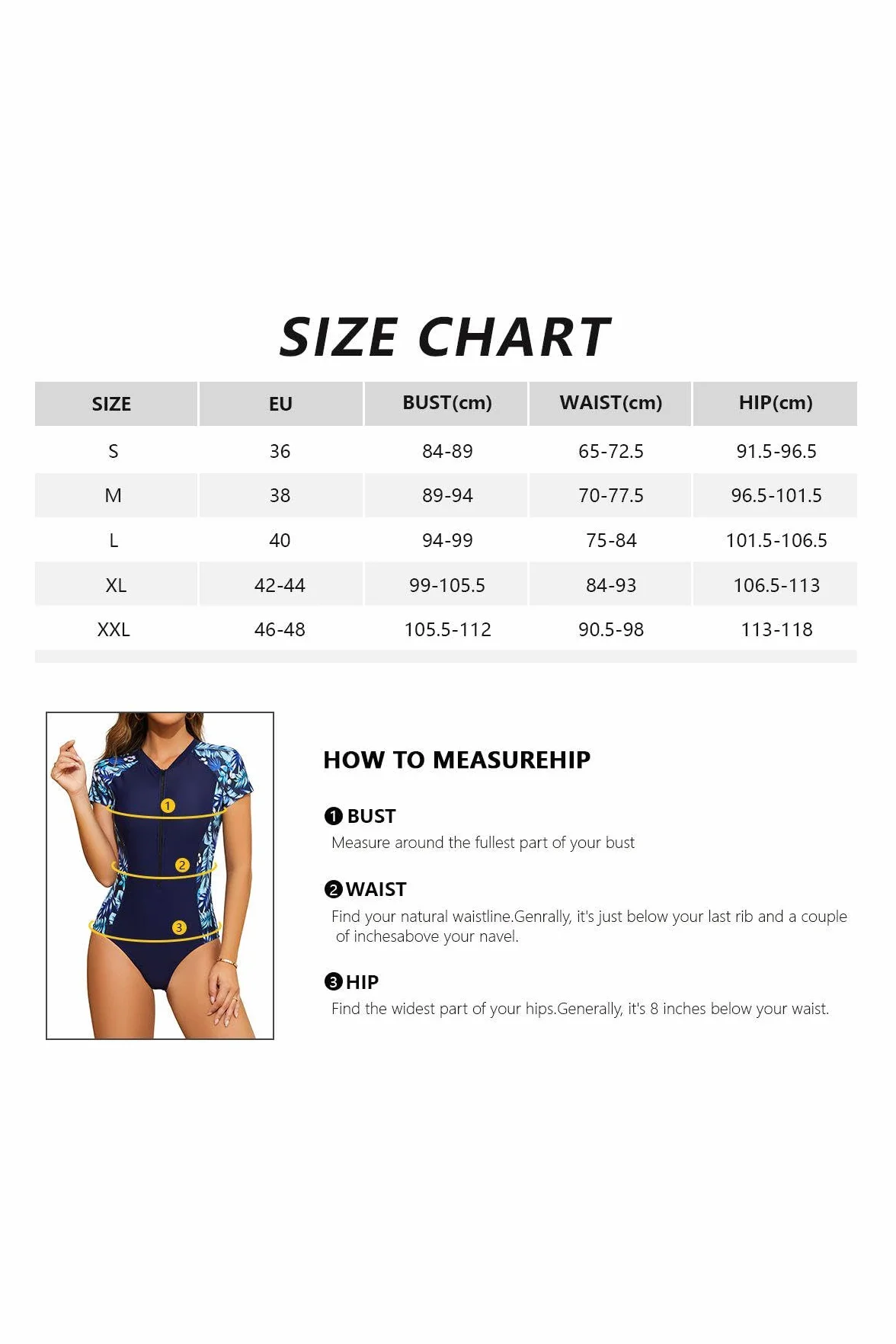 SHEKINI Maillot de bain une pièce pour femme à manches courtes Rash Guard Protection Fermeture éclair Surf