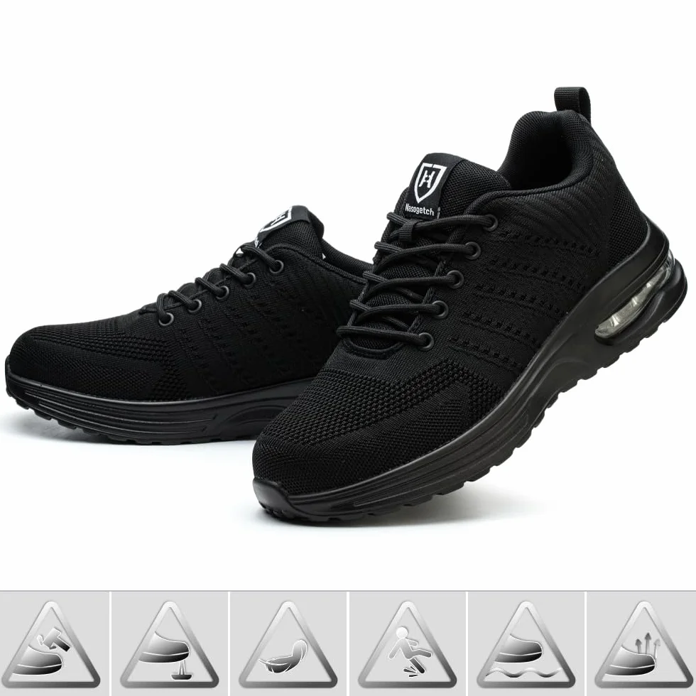 Chaussures de Securite Hommes Femmes Légère Basket de Securite Respirante Confortable Chaussure de Travail avec Embout en Acier