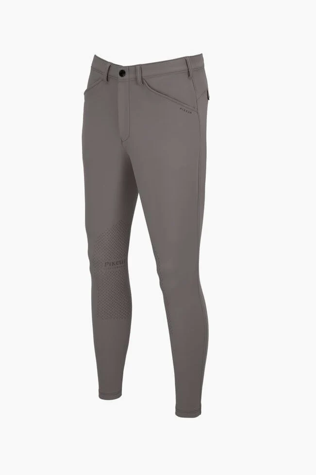 Pikeur New Rodrigo Pantalon d'équitation pour homme avec genoux Gris acier