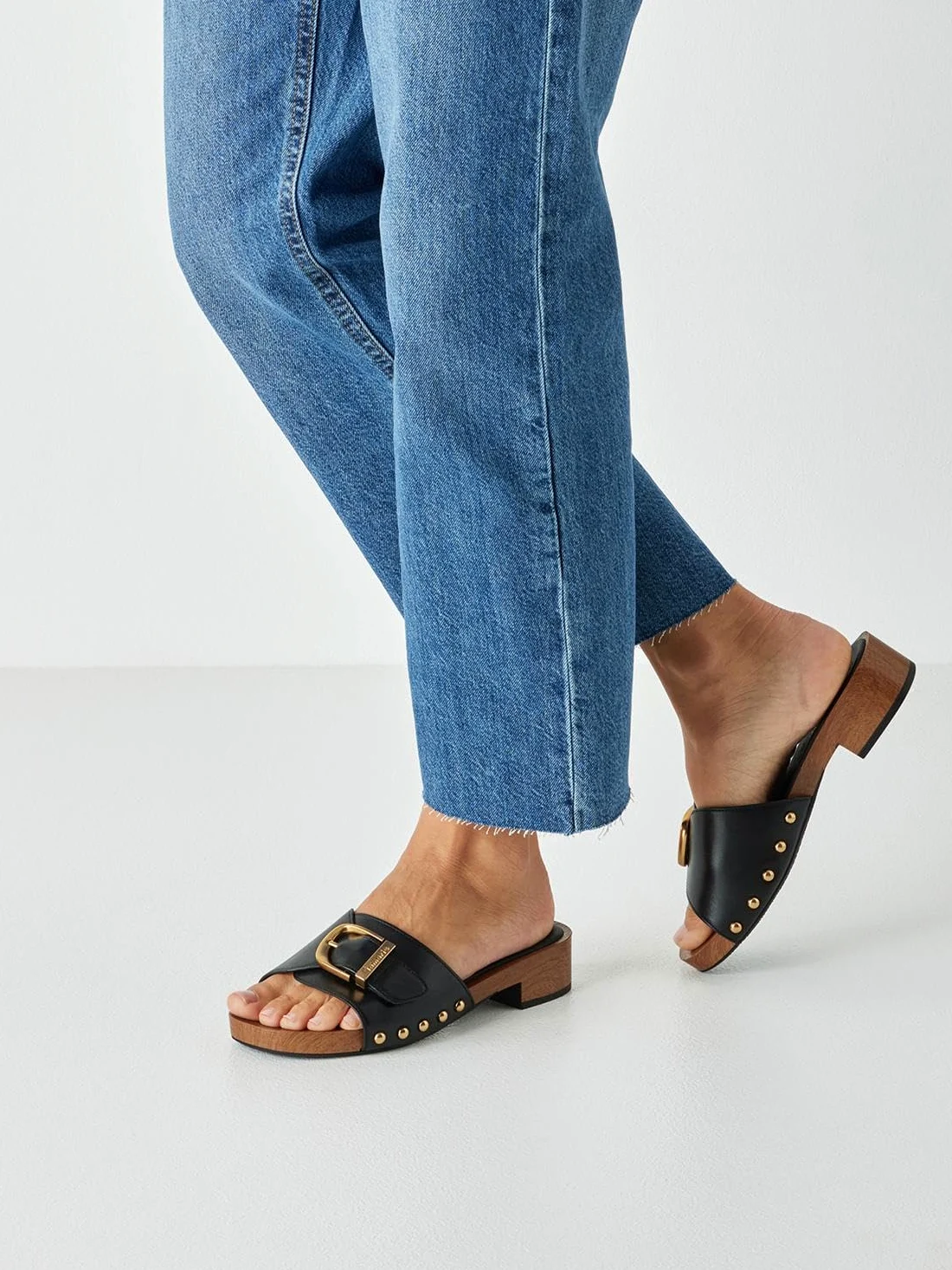 Tamaris Mule femme à talon compensé en cuir