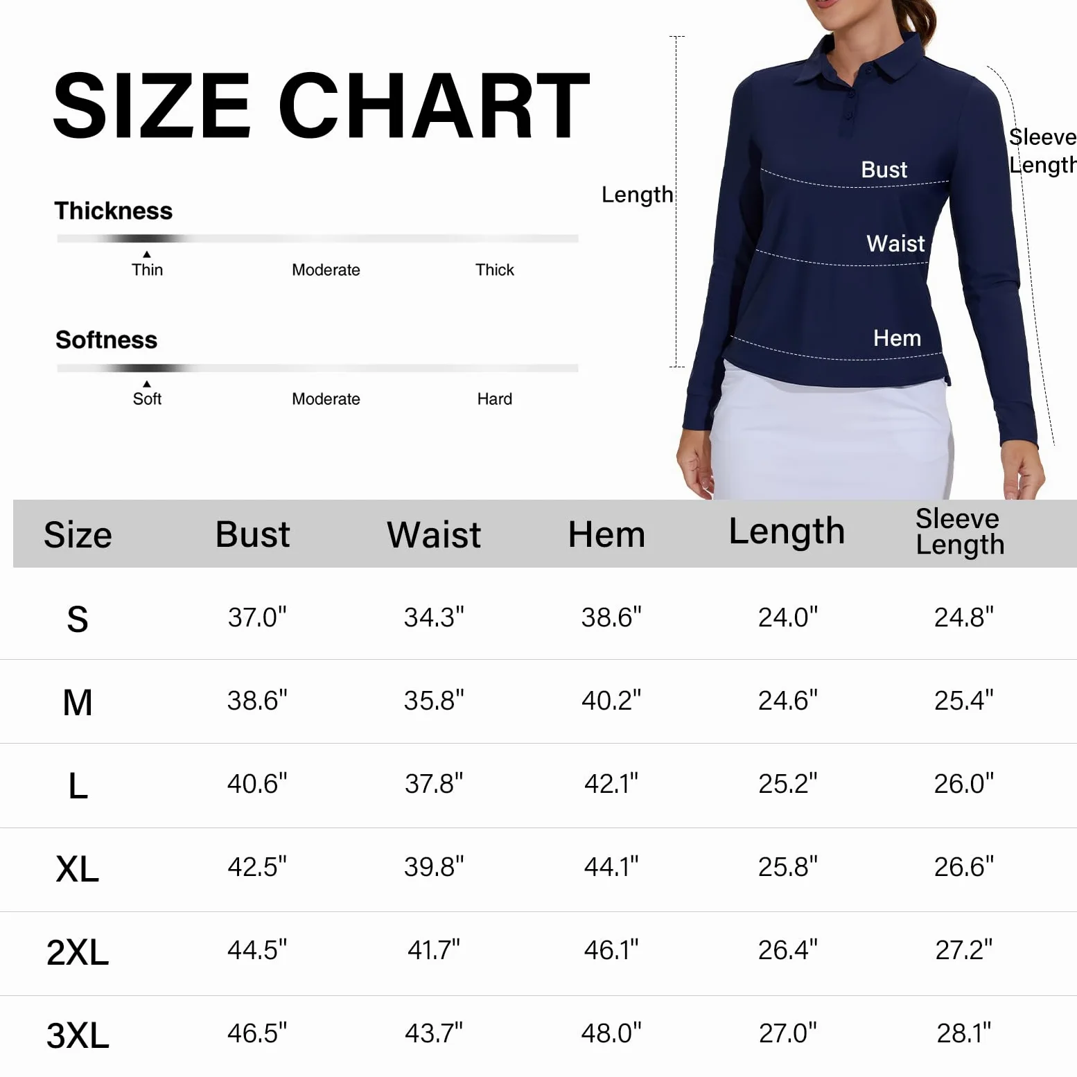 M MOTEEPI Sun Shirts Polo de golf léger avec protection UV pour femme avec 3 boutons