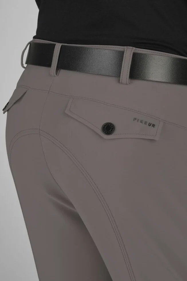 Pikeur New Rodrigo Pantalon d'équitation pour homme avec genoux Gris acier