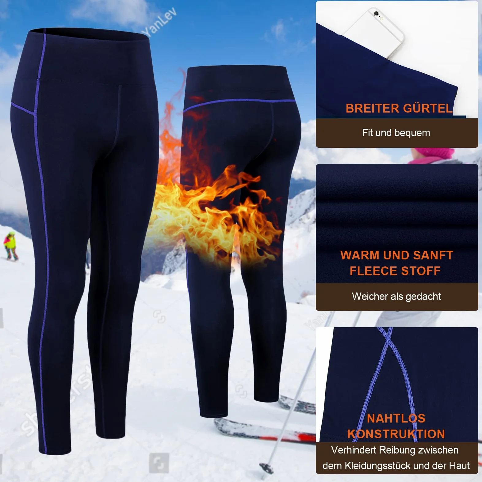 TBoonor sous-vêtements Thermiques pour Femme avec col Montant Coupe-Vent, sous-vêtements Thermiques, sous-vêtements de Ski, sous-vêtements Fonctionnels, Respirants et Flexibles